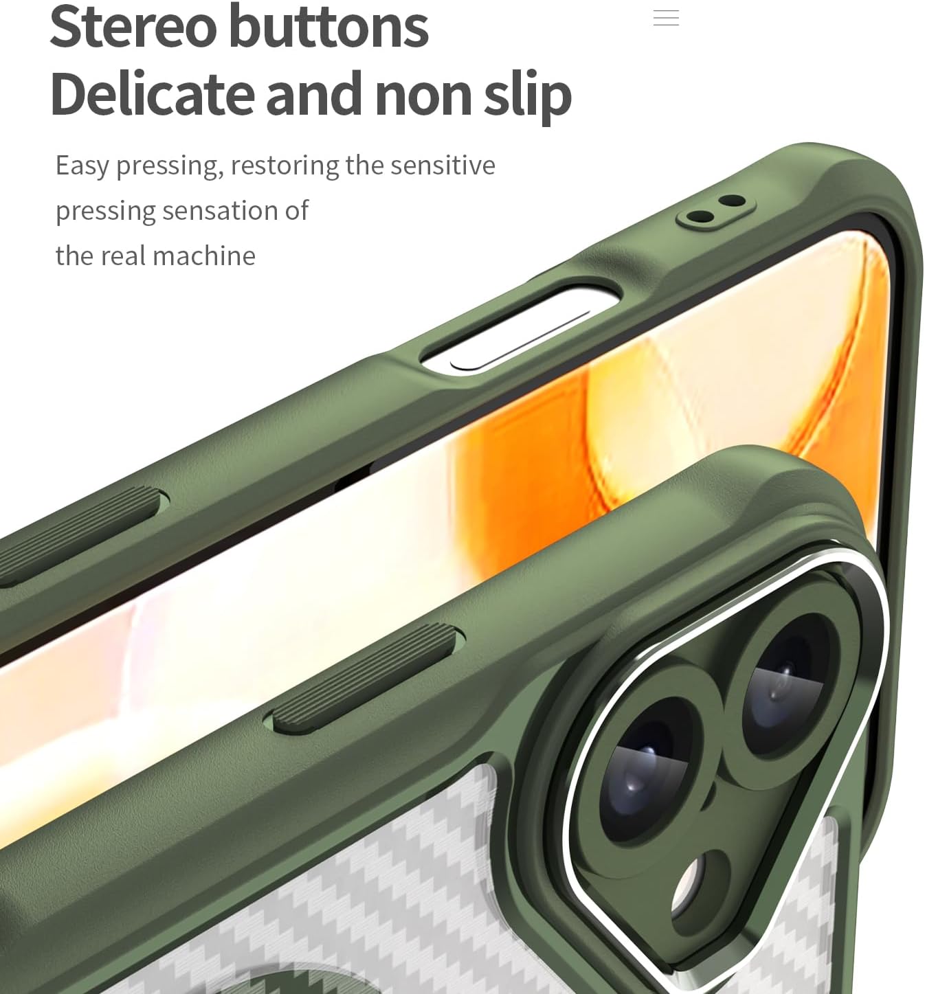 Magnetic carbon fibre case for iPhone 16 Plus, support wireless charging, carbon fibre shockproof slim case Black