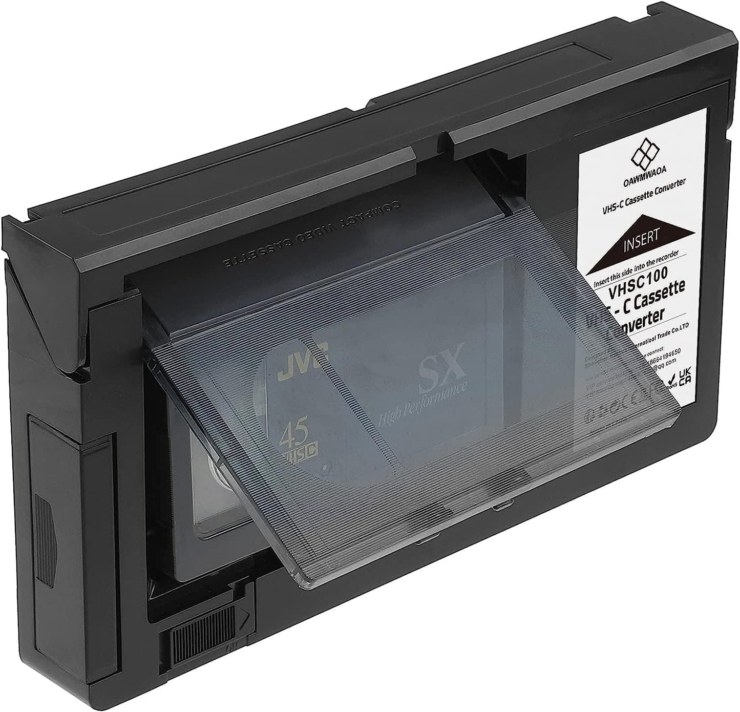 iTape VHS-C Cassette Adapter Compatible with VHS-C SVHS Camcorders Motorized VHS Cassette Converter Not Compatible with 8mm \/ MiniDV \/ Hi8