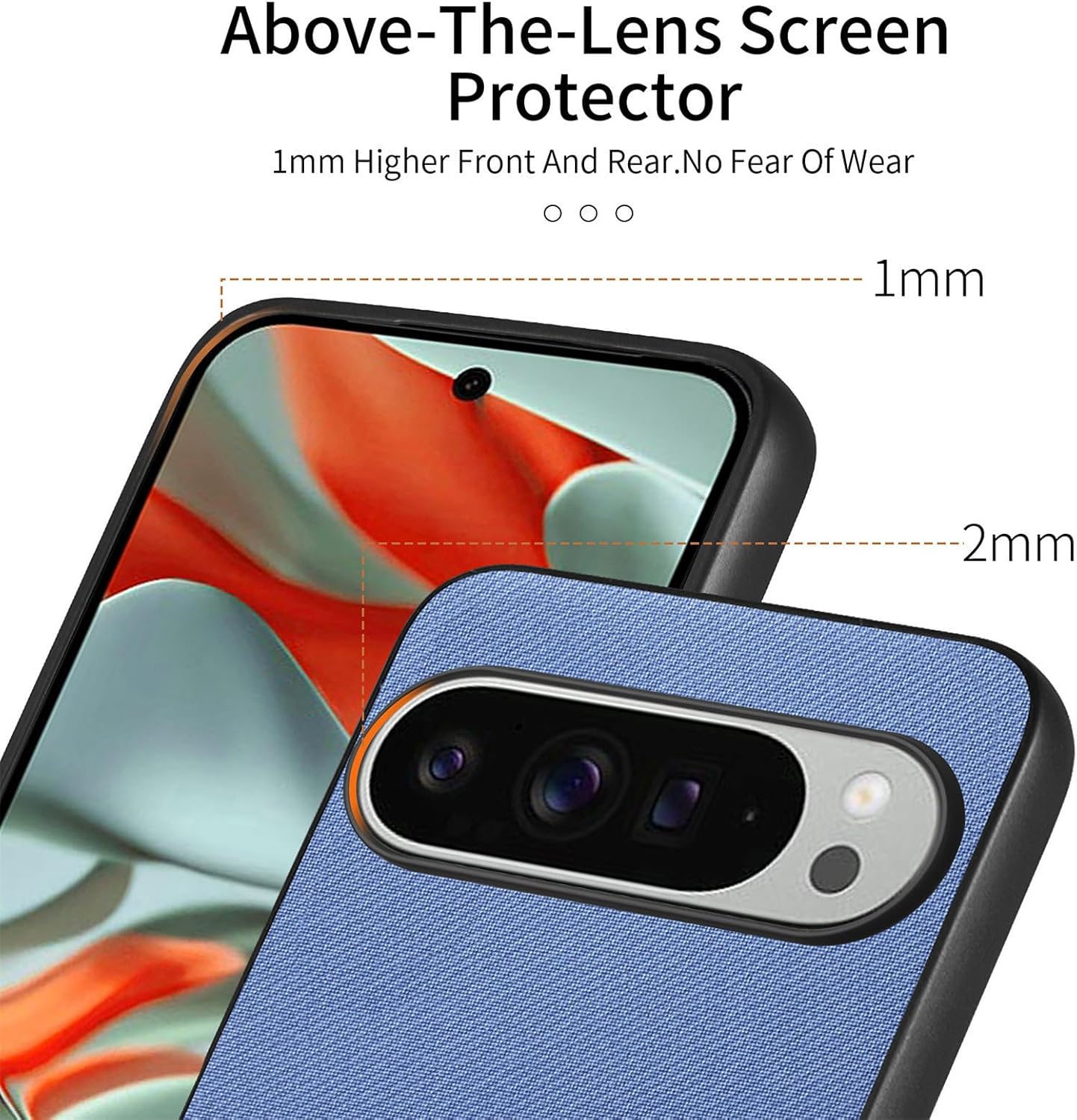 iTape Twill Phone Case for Google Pixel 9 Pro XL, Shockproof Ultra-thin Phone Case, Supports Wireless Charging Green