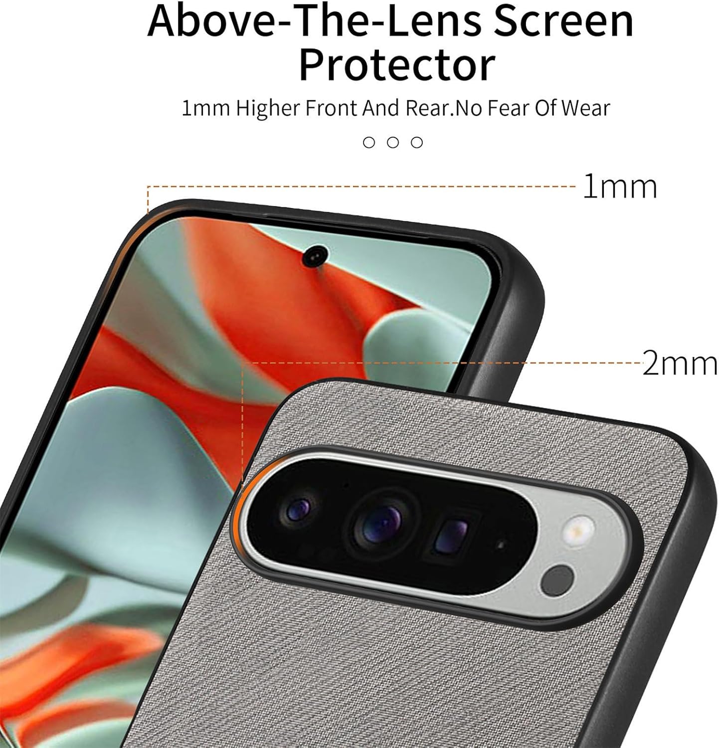 iTape Twill Phone Case for Google Pixel 9 Pro XL, Shockproof Ultra-thin Phone Case, Supports Wireless Charging Green