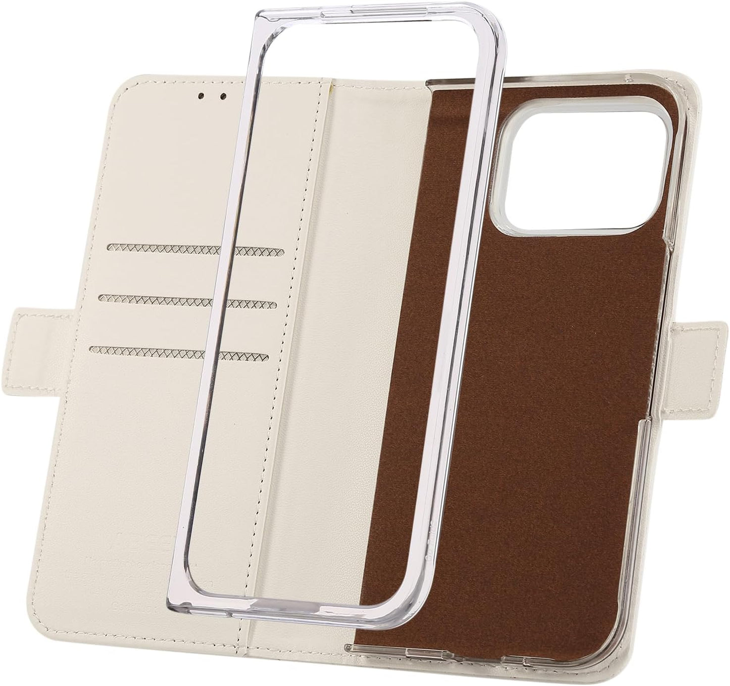 iTape Folding Magnetic Leather Case for Google Pixel 9 Pro Fold, RFID Anti-theft Wallet Phone Case, Multi-Card Slot Magnetic Flip Cover Holder Pink