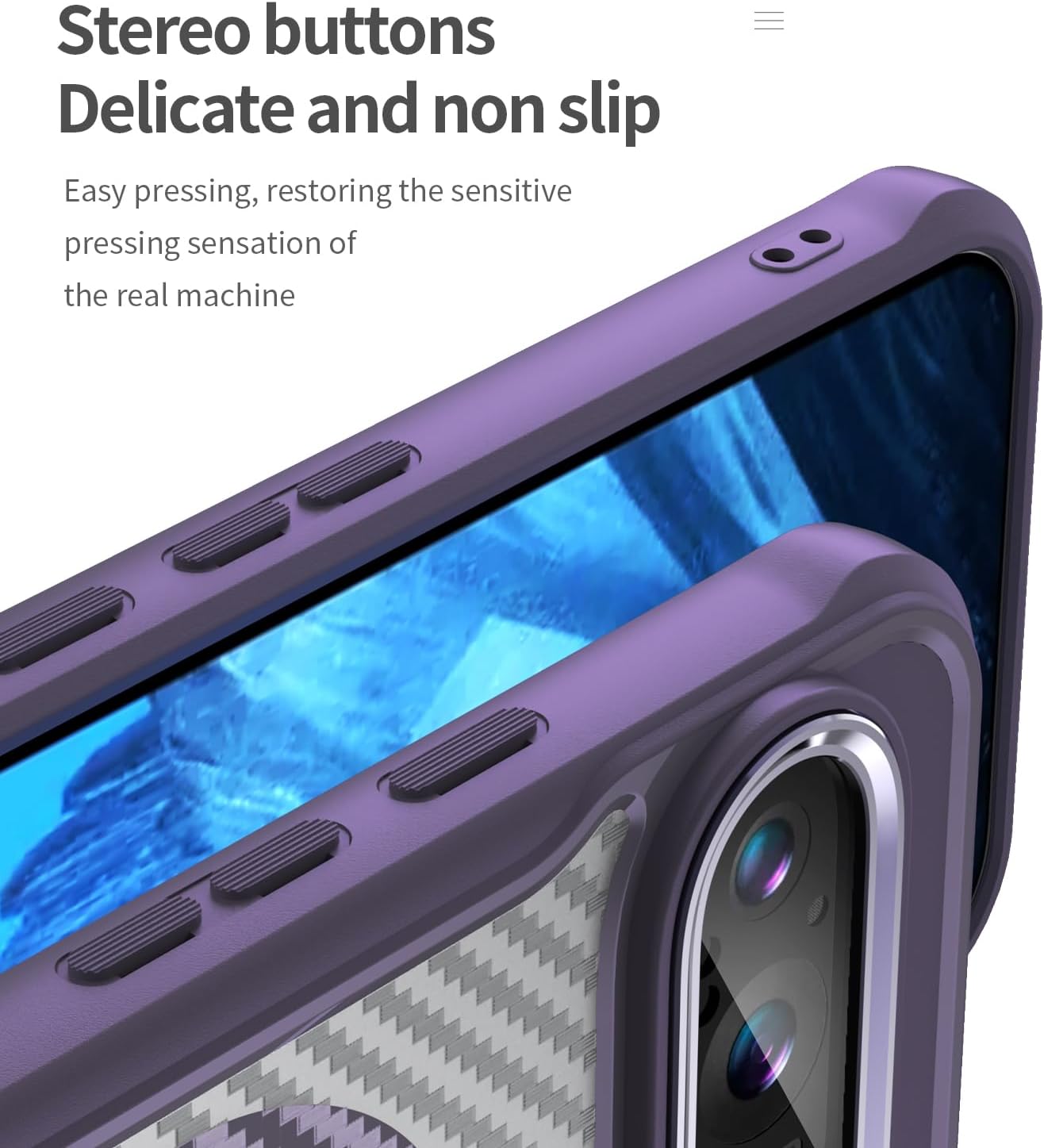 iTape Magnetic carbon fibre case for Google Pixel 9 Pro, support wireless charging, carbon fibre shockproof slim case Black