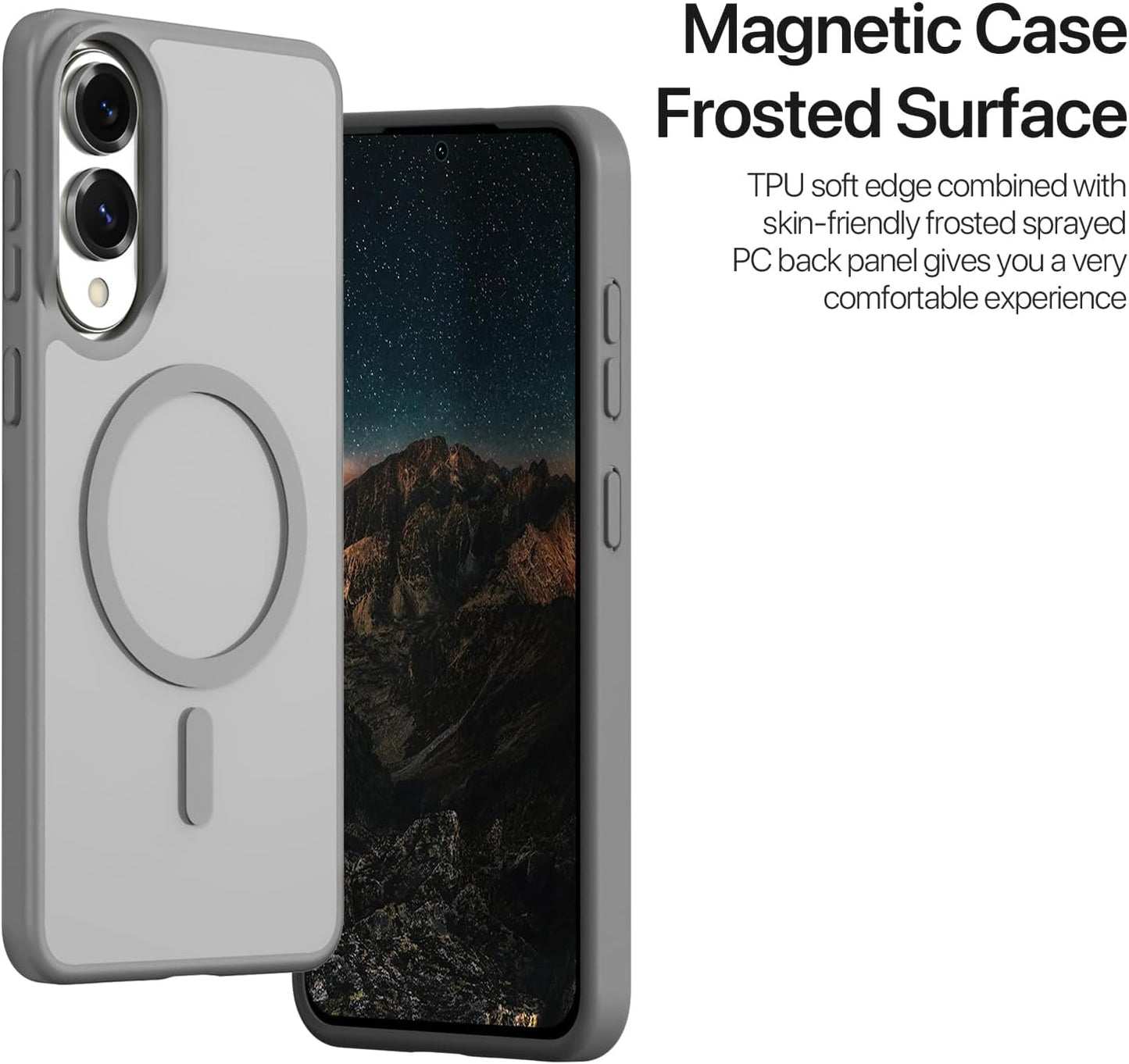 iTape Two-in-one magnetic mobile phone case for Samsung Galaxy S25 Edge, wallet-style mobile phone case with silicone shockproof protective shell supports wireless charging Light Blue