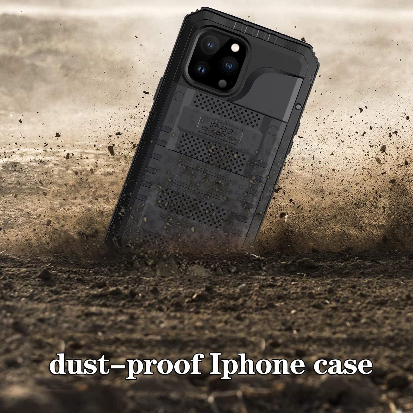 Case for iPhone 13 Pro max, 360° Waterproof IP68 Shockproof Hard Shell Metal Military Heavy Duty Rugged Protective Case for iPhone 13 Pro max Magnetic Wireless Charging Red