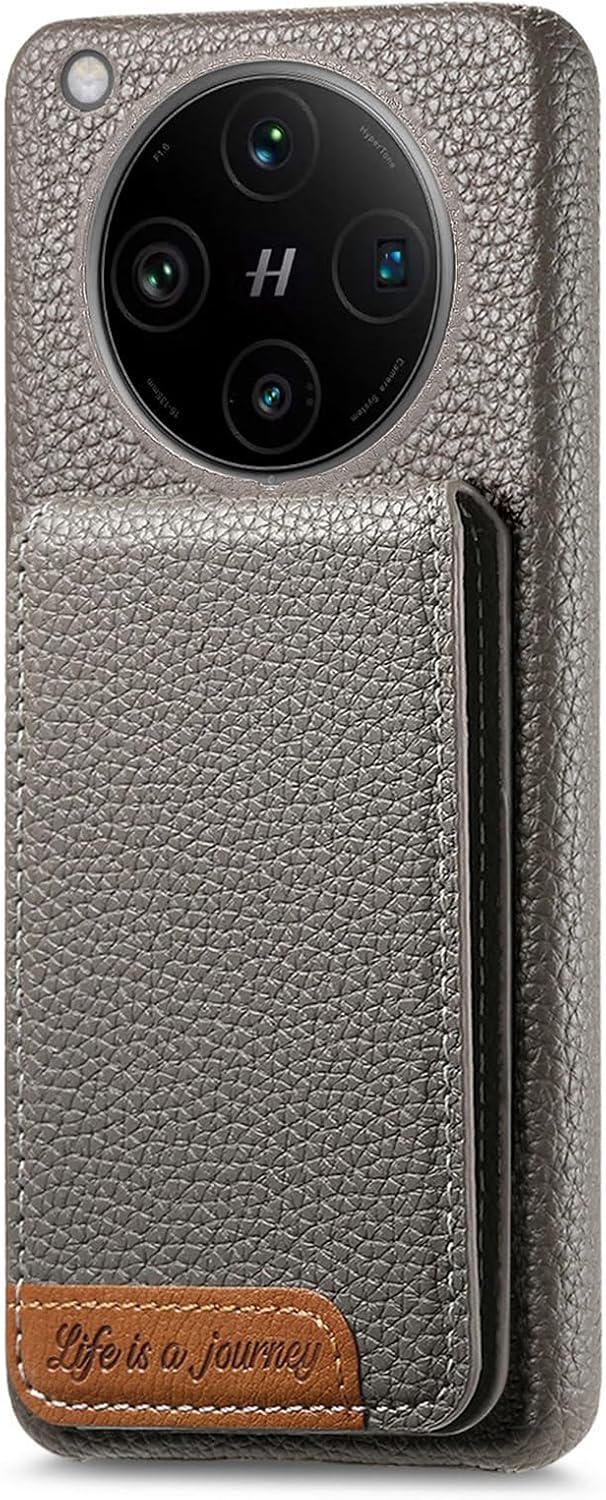 iTape 2 in 1 Wallet Phone Case for OPPO Find X8 Pro, Shockproof Ultra-thin Phone Case, RFID Anti-theft Wallet Brown