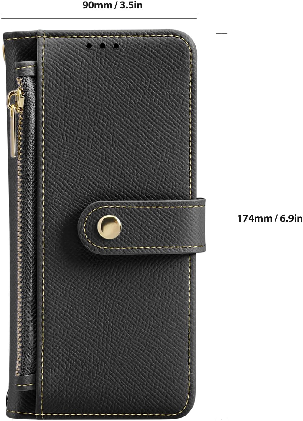 iTape Two-in-one magnetic mobile phone case for Samsung Galaxy S25 Edge, wallet-style mobile phone case with silicone shockproof protective shell supports wireless charging Light Blue