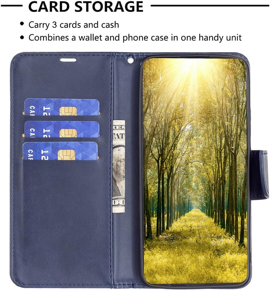 iTape Solid lambskin leather phone case for Samsung Galaxy S25 Edge, snap wallet style case, flip stand shock protection Brown