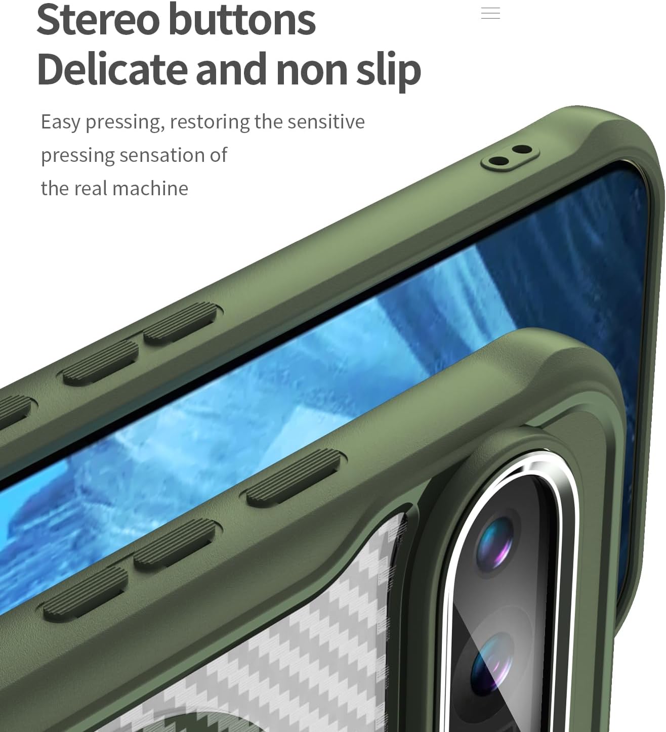 iTape Magnetic carbon fibre case for Google Pixel 9 Pro XL 5G, support wireless charging, carbon fibre shockproof slim case Green
