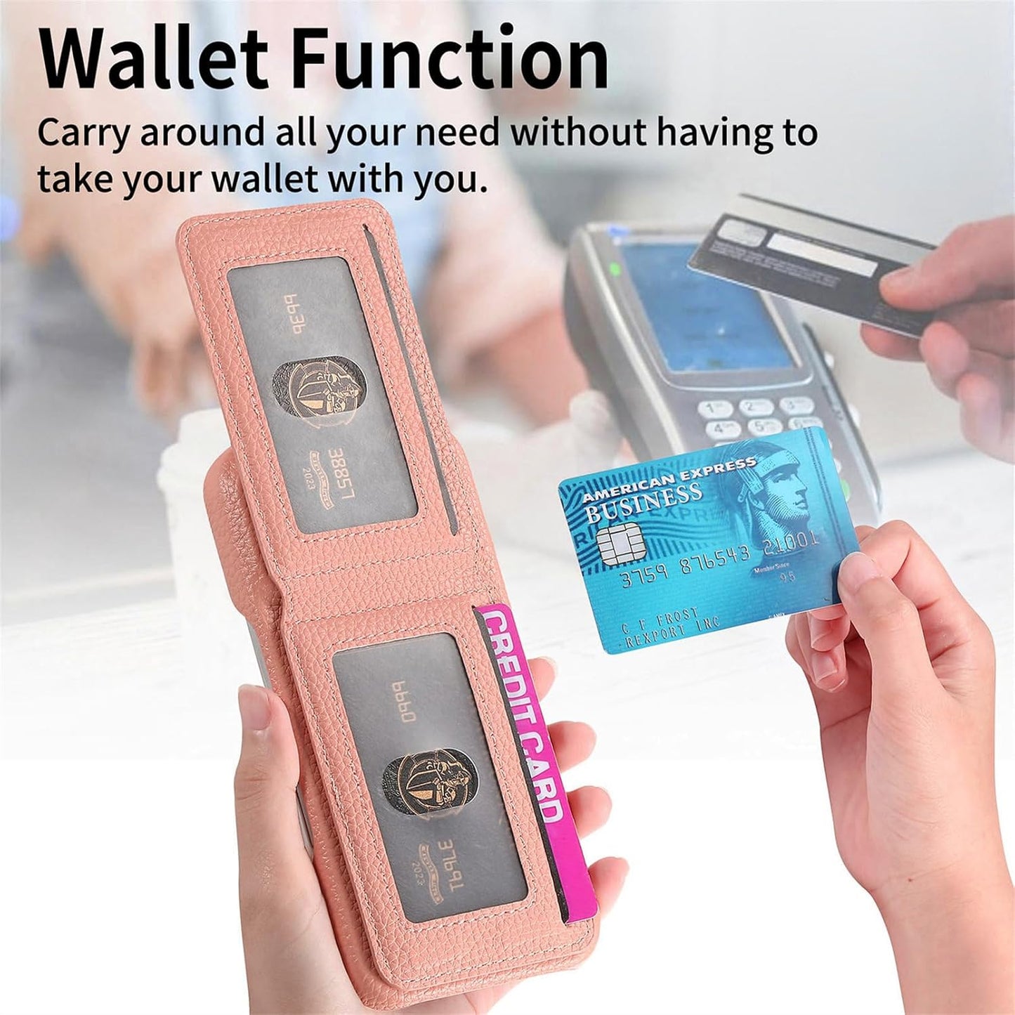 iTape 2 in 1 Wallet Phone Case for OPPO Find X8 Pro, Shockproof Ultra-thin Phone Case, RFID Anti-theft Wallet Brown