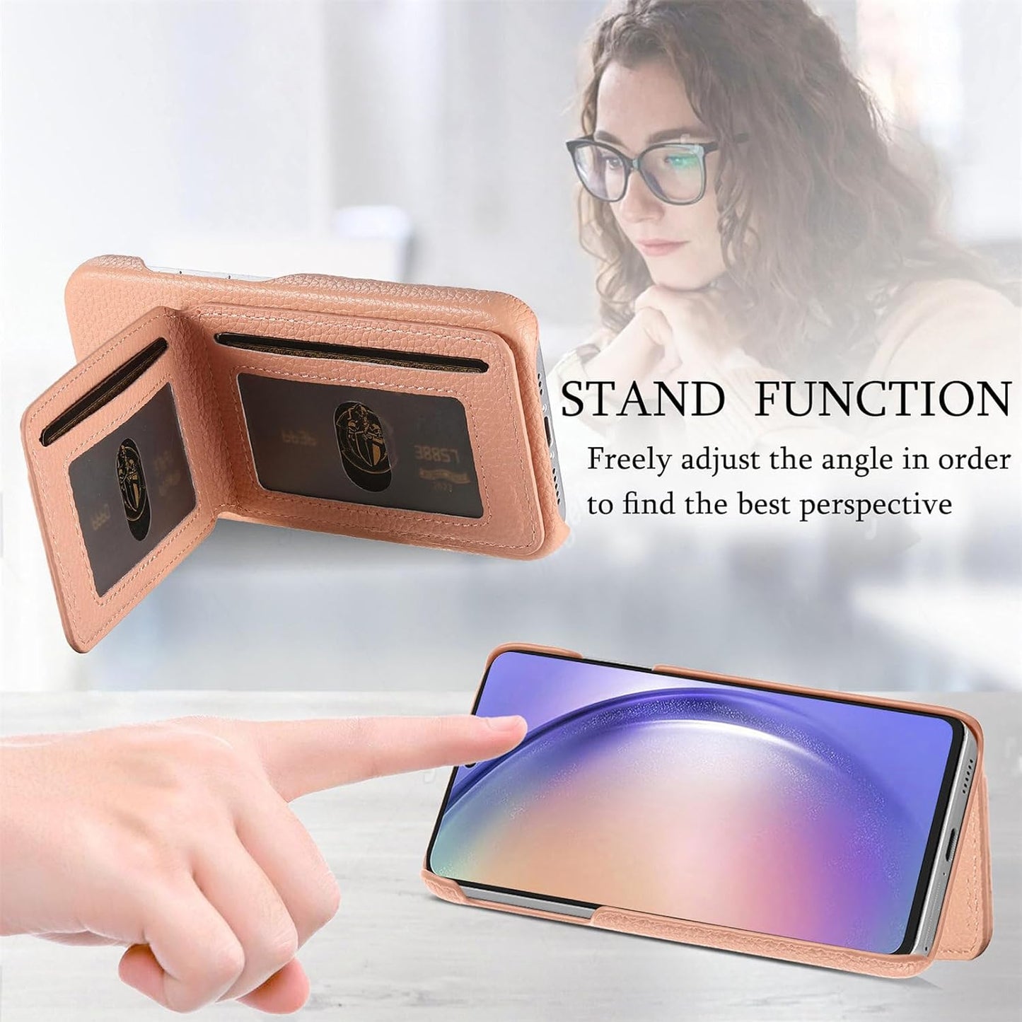 iTape 2 in 1 Wallet Phone Case for Google Pixel 8, Shockproof Ultra-thin Phone Case, RFID Anti-theft Wallet Blue