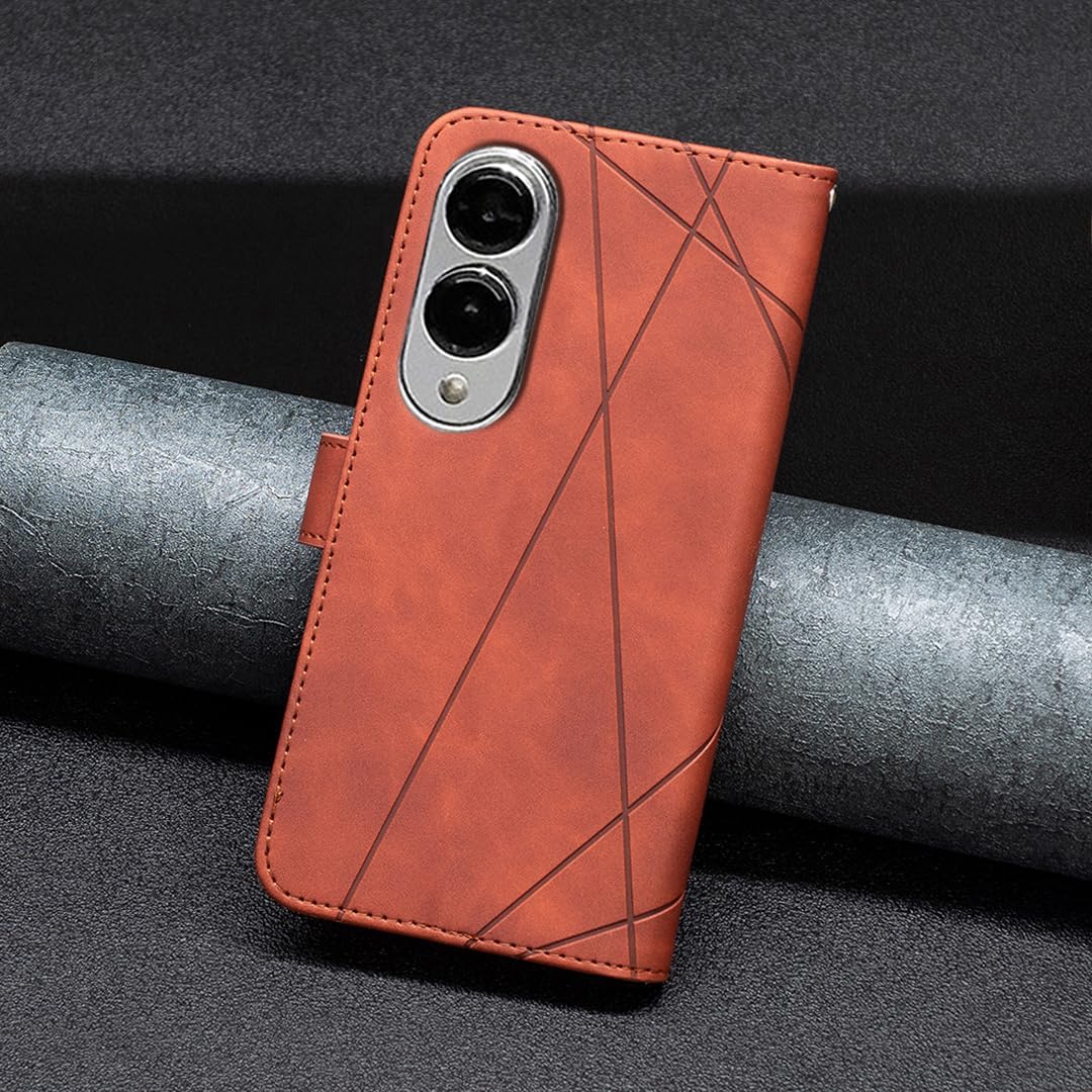 iTape Denim pebbled phone case for Samsung Galaxy S25 Edge, magnetic buckle wallet case, flip-top stand for shock protection Gray