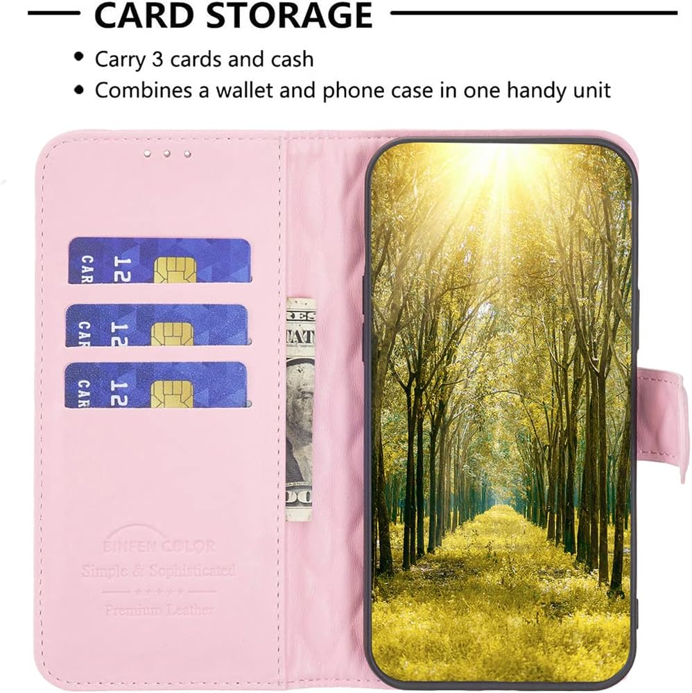 Diamond Wallet Case for iPhone 16E, Magnetic Snap Wallet Case, Flip-Stand for Shockproof Protection Green