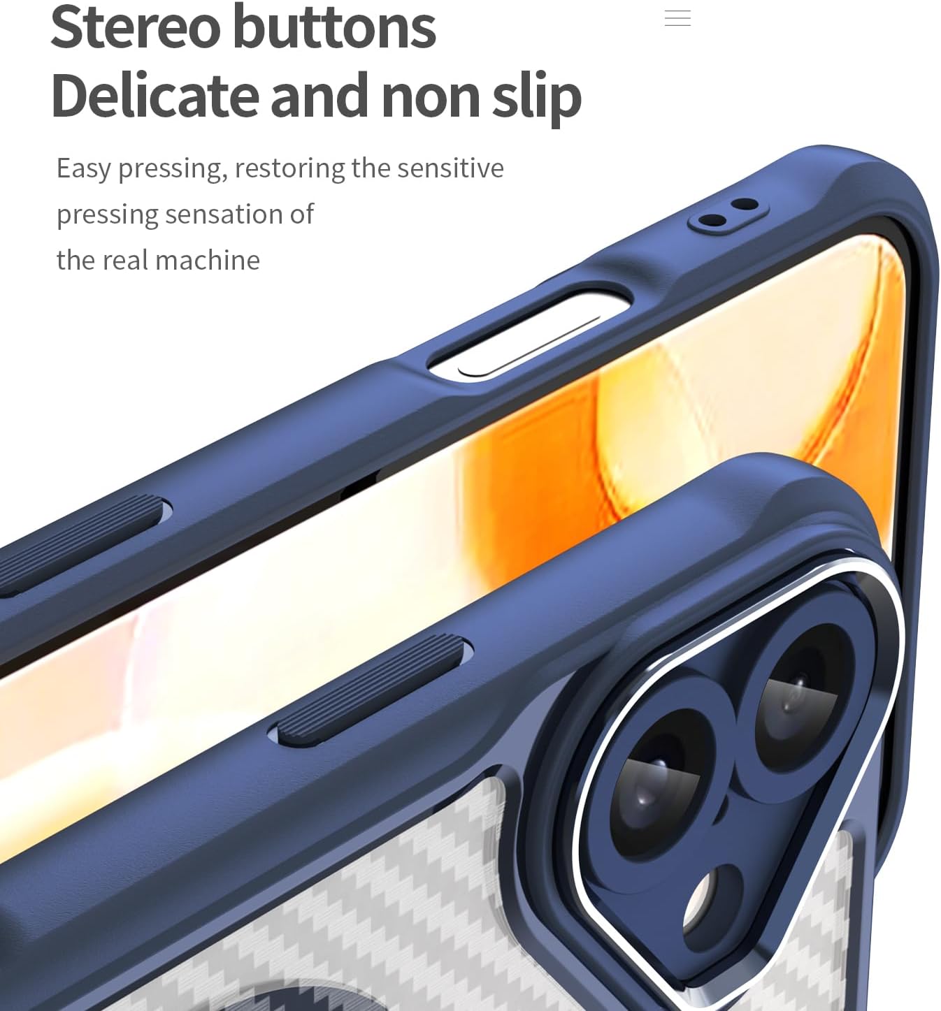 Magnetic carbon fibre case for iPhone 16 Plus, support wireless charging, carbon fibre shockproof slim case Black