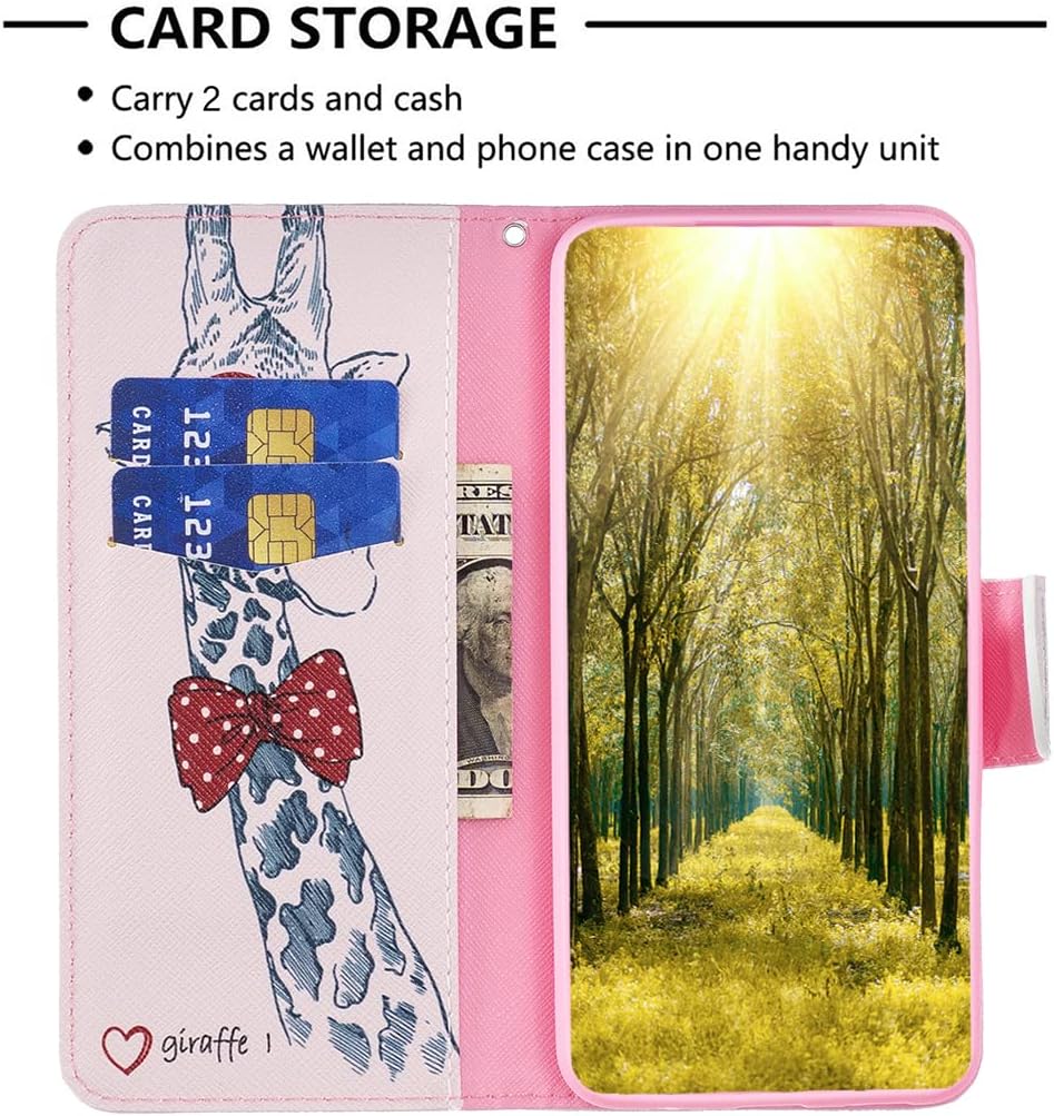 Painted phone case for iPhone 16E, magnetic closure wallet case, multiple card slots, wallet, flip cover, shockproof protection