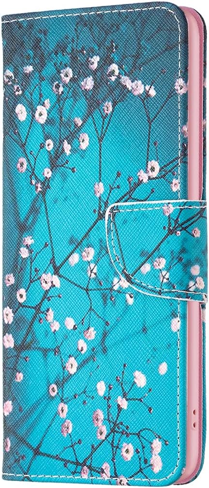 Painted phone case for iPhone 16E, magnetic closure wallet case, multiple card slots, wallet, flip cover, shockproof protection