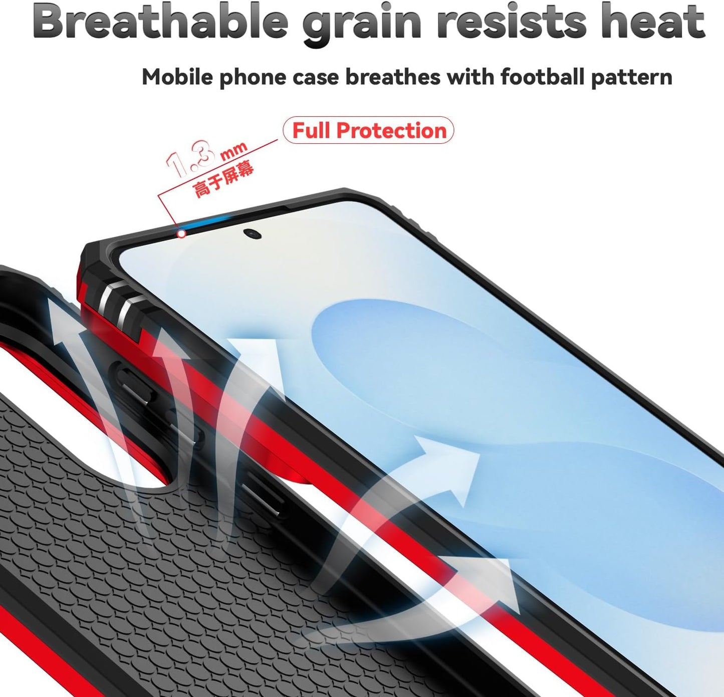 iTape Magnetic Car Mount 2 in 1 Phone Case for Samsung Galaxy S25 Edge 5G, Military Grade Protective Case, Phone Case Built-in 360° Rotating Ring Bracket Buckle Push Window Lens Protection Red