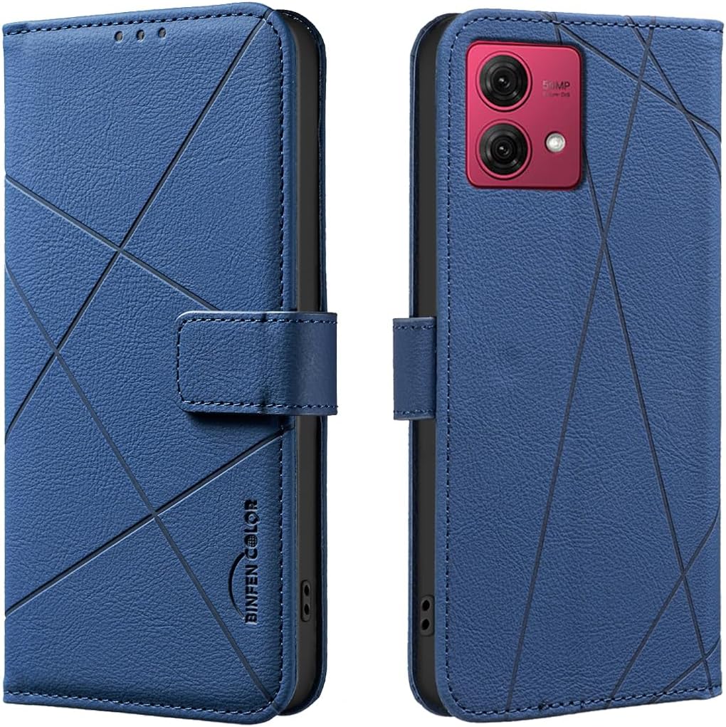 iTape Wallet phone case for Motorola Moto G84, RFID anti-theft wallet, pressed edge leather case flip cover stand