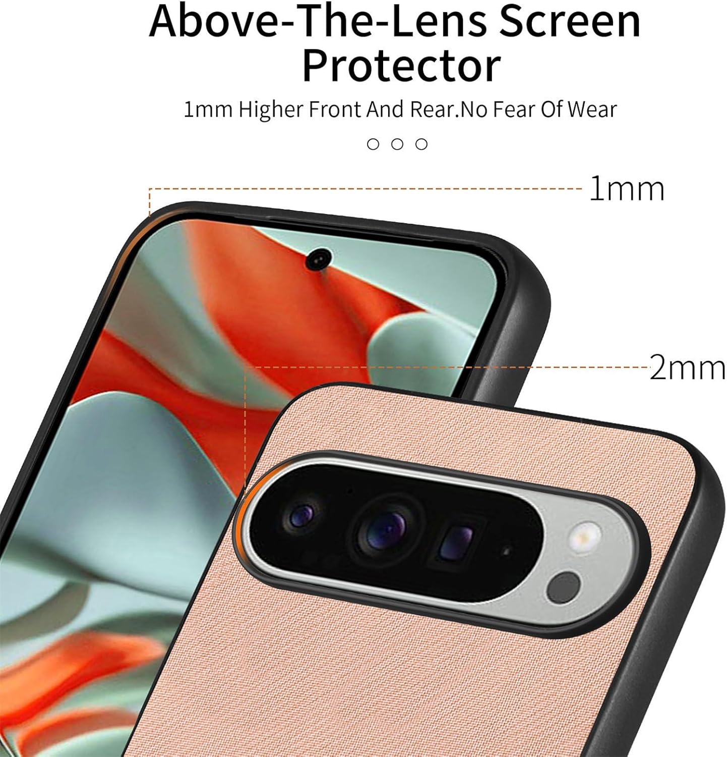 iTape Twill Phone Case for Google Pixel 9 Pro XL, Shockproof Ultra-thin Phone Case, Supports Wireless Charging Green