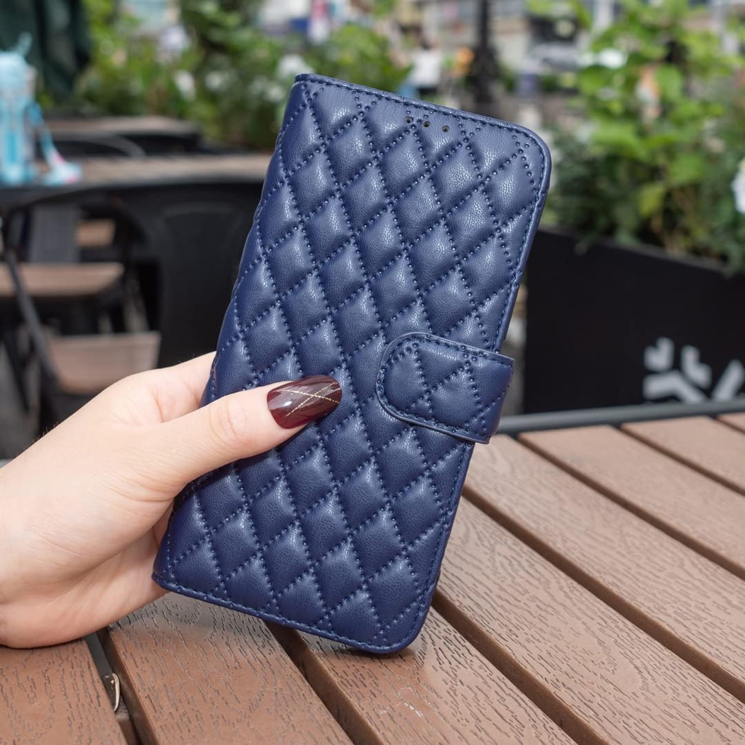 iTape Diamond Wallet Case for HMD Pulse Plus, Magnetic Snap Wallet Case, Flip-Stand for Shockproof Protection Pink
