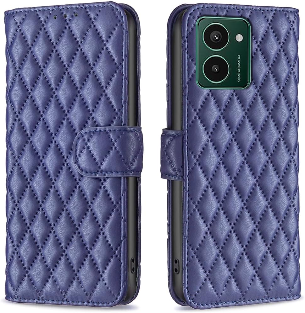 iTape Diamond Wallet Case for HMD Pulse Plus, Magnetic Snap Wallet Case, Flip-Stand for Shockproof Protection Pink