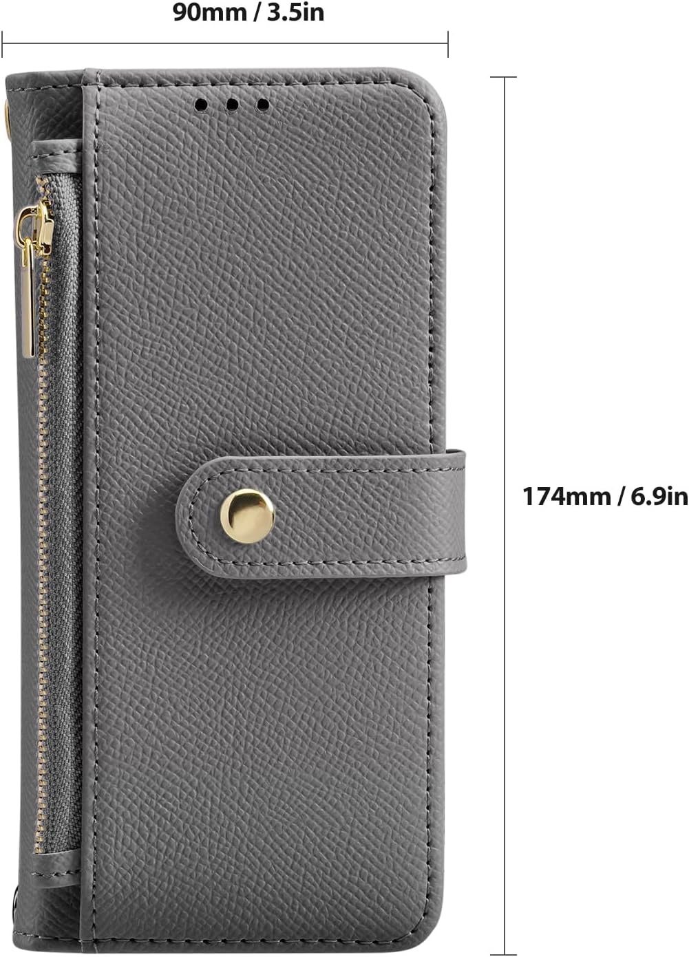 iTape Two-in-one magnetic mobile phone case for Samsung Galaxy S25 Edge, wallet-style mobile phone case with silicone shockproof protective shell supports wireless charging Light Blue