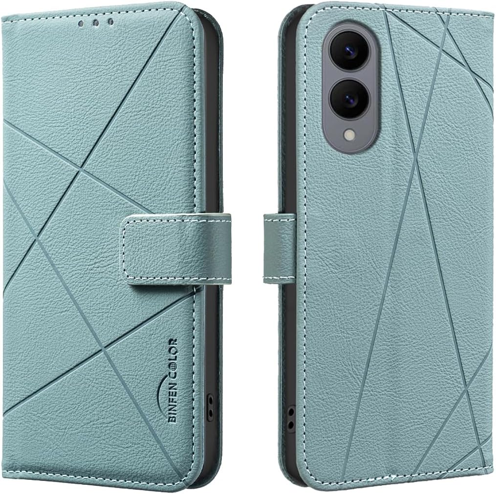 iTape Wallet phone case for Samsung Galaxy S25 Edge, RFID anti-theft wallet, pressed edge leather case flip cover stand Blue