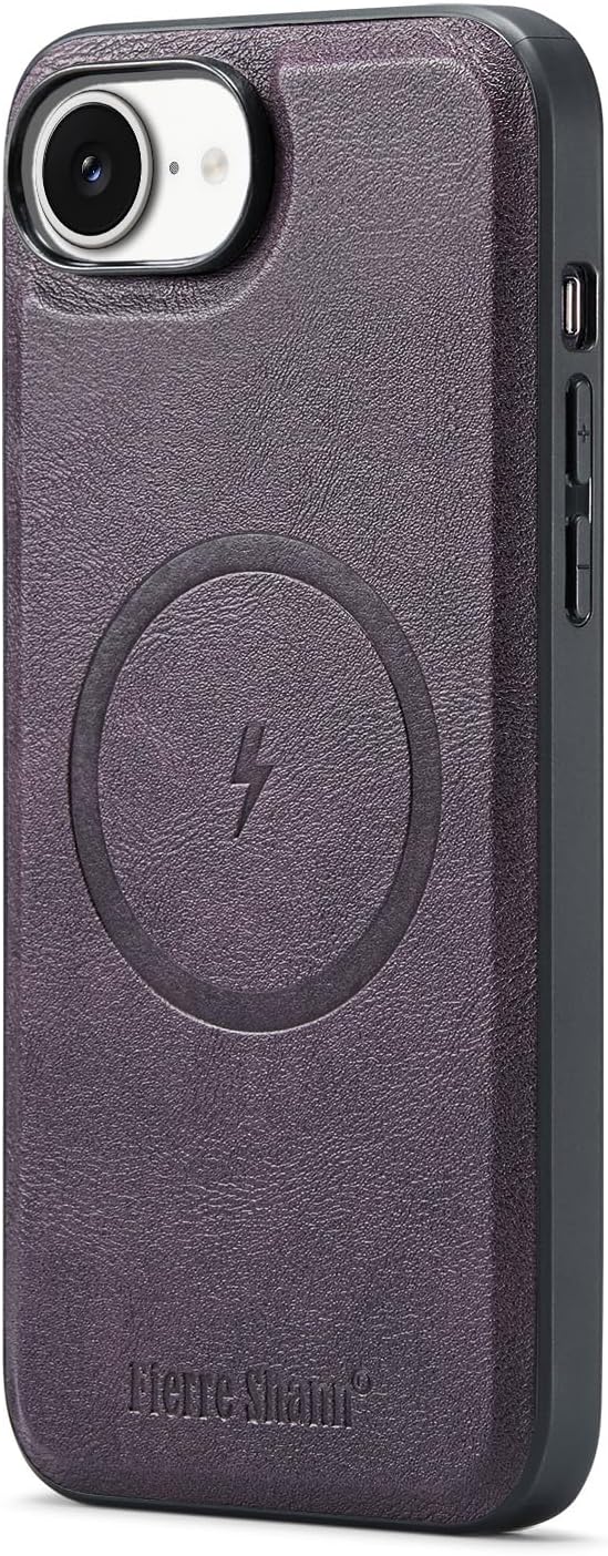 Magnetic Leather Phone Case for iPhone 16E, (RFID) Card Slot Wallet Flip Folding Stand, Wireless Charging Phone Case for iPhone 16E(RFID) Green