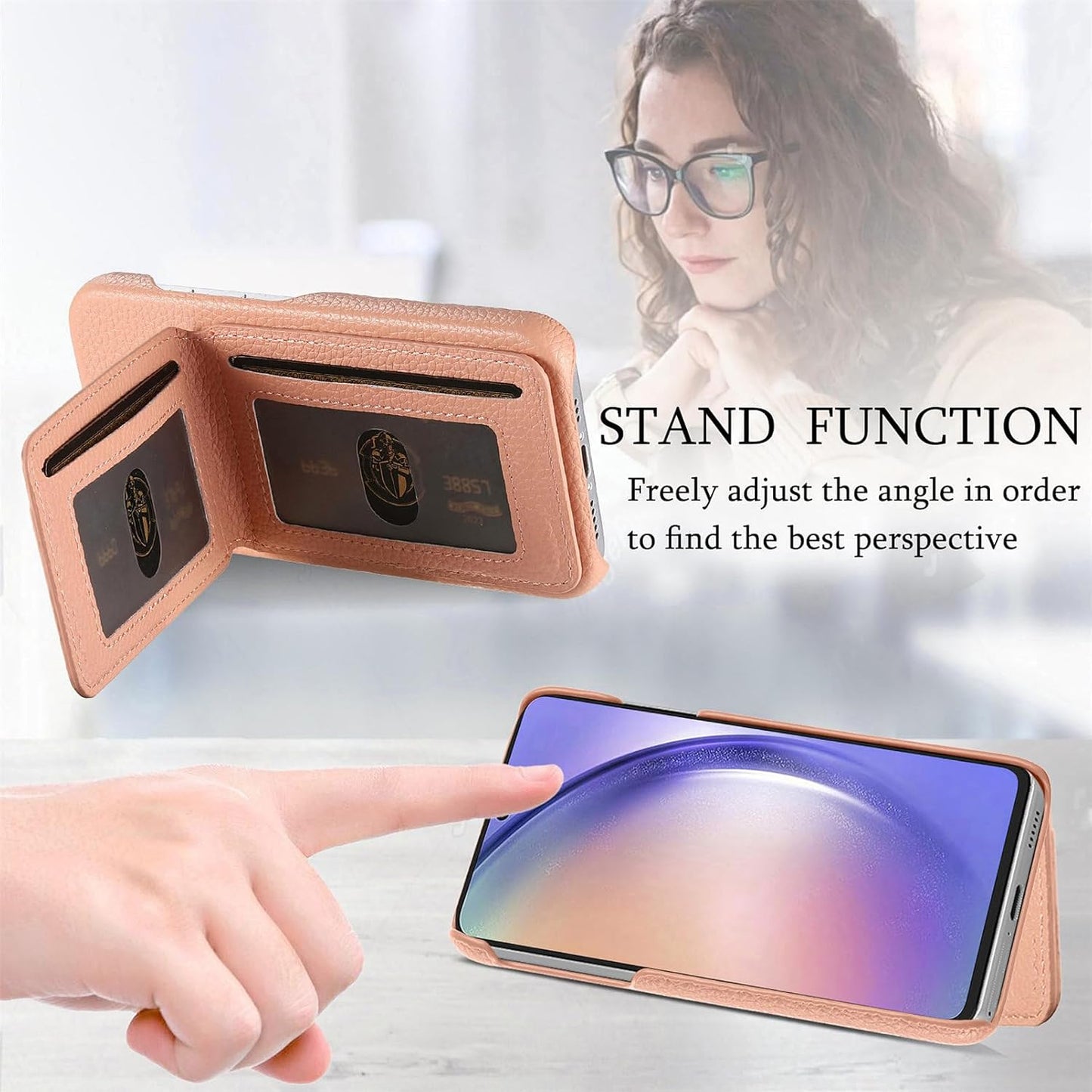 iTape 2 in 1 Wallet Phone Case for OPPO Find X8 Pro, Shockproof Ultra-thin Phone Case, RFID Anti-theft Wallet Brown