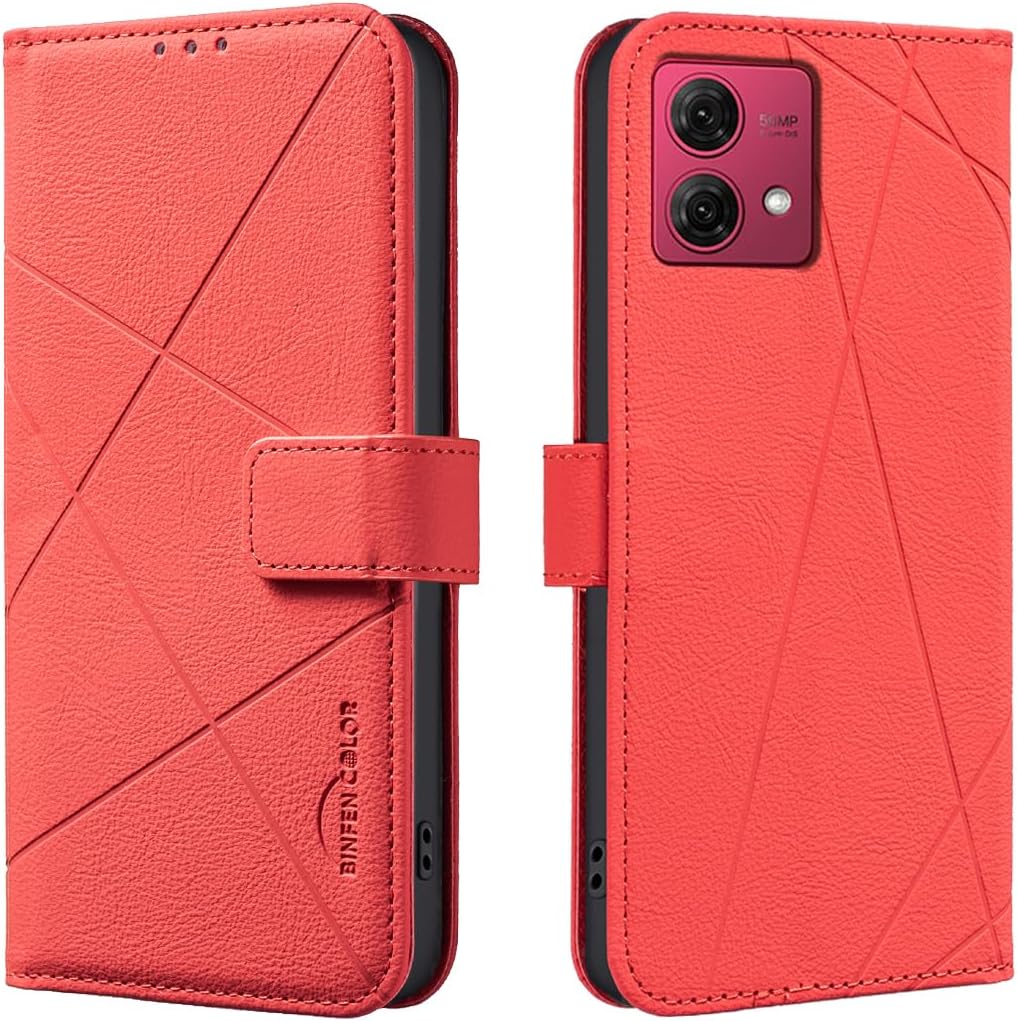 iTape Wallet phone case for Motorola Moto G84, RFID anti-theft wallet, pressed edge leather case flip cover stand