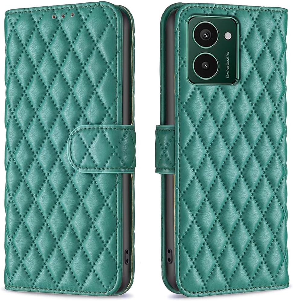 iTape Diamond Wallet Case for HMD Pulse Plus, Magnetic Snap Wallet Case, Flip-Stand for Shockproof Protection Pink