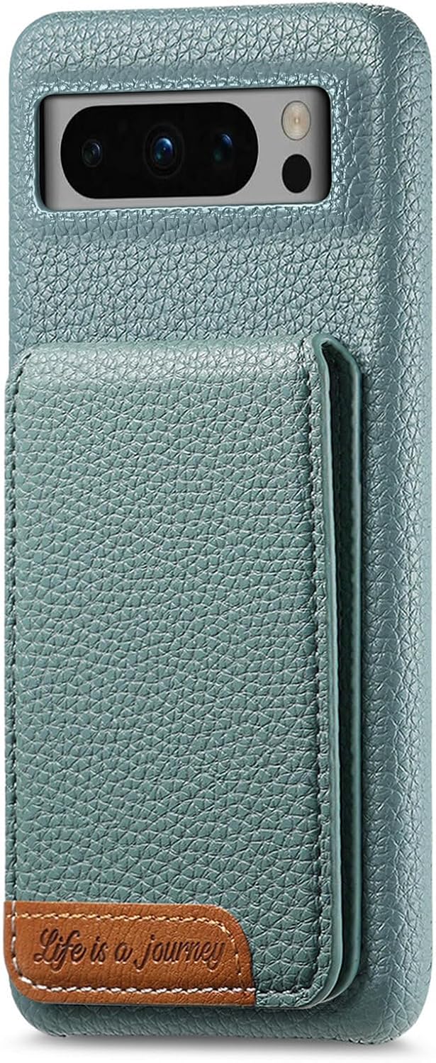 iTape 2 in 1 Wallet Phone Case for Google Pixel 8 Pro, Shockproof Ultra-thin Phone Case, RFID Anti-theft Wallet Blue