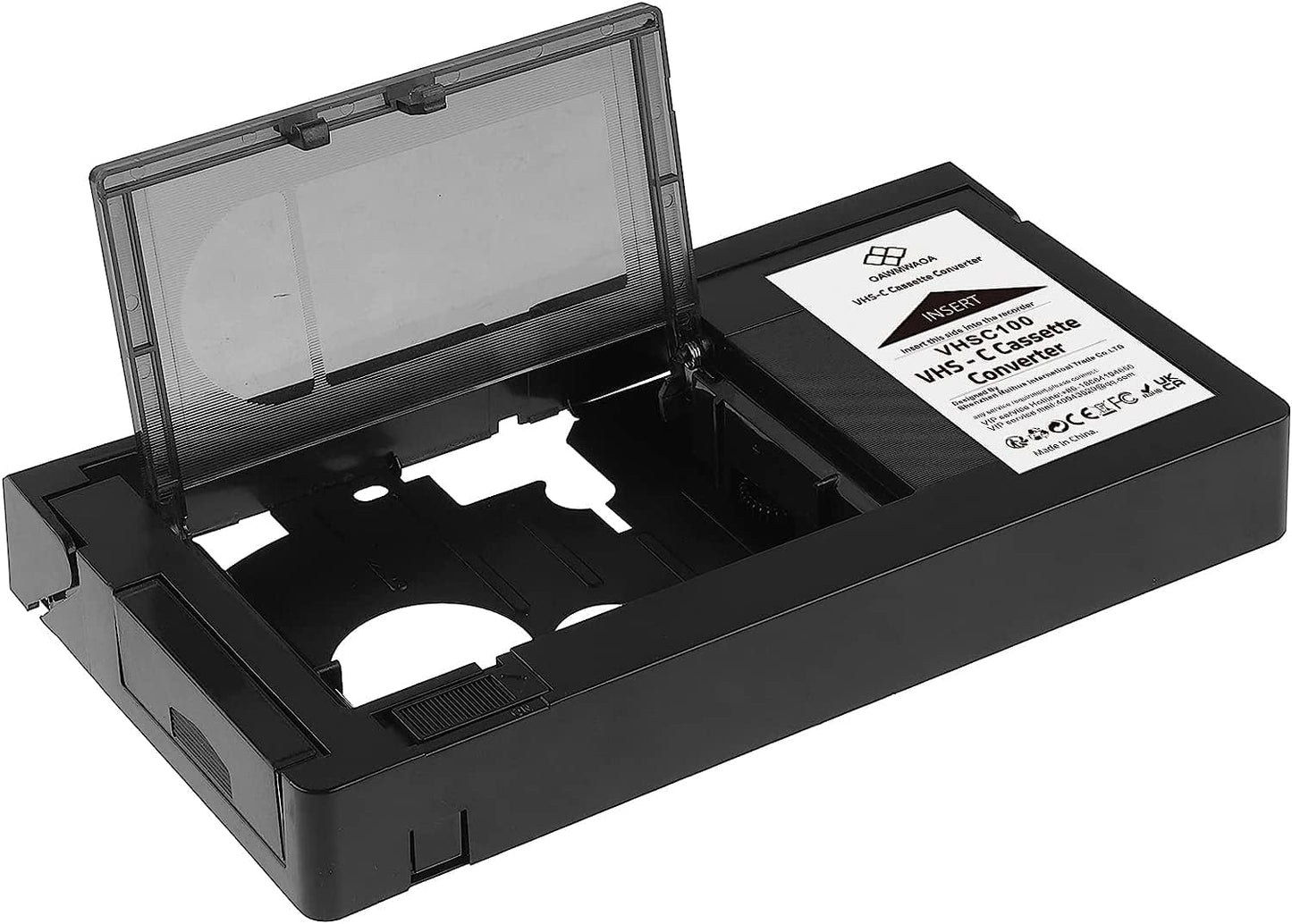 iTape VHS-C Cassette Adapter Compatible with VHS-C SVHS Camcorders Motorized VHS Cassette Converter Not Compatible with 8mm \/ MiniDV \/ Hi8