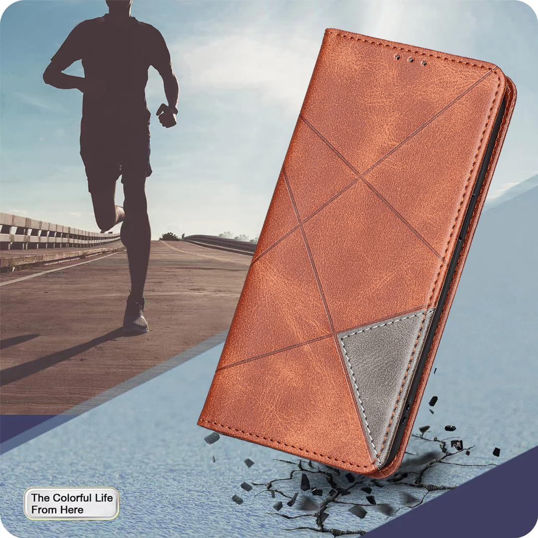 iTape Magnetic diamond-shaped leather phone case for Samsung Galaxy S25 Edge, magnetic closure wallet-style case, flip-top stand, provides shockproof protection Gray
