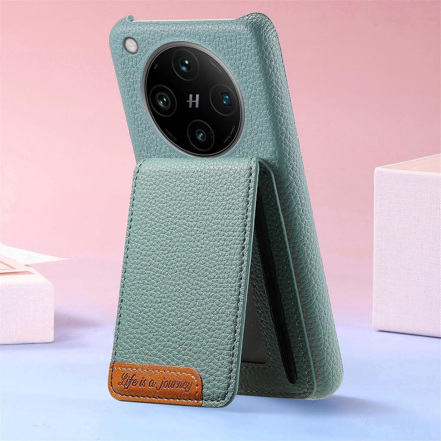iTape 2 in 1 Wallet Phone Case for OPPO Find X8 Pro, Shockproof Ultra-thin Phone Case, RFID Anti-theft Wallet Brown
