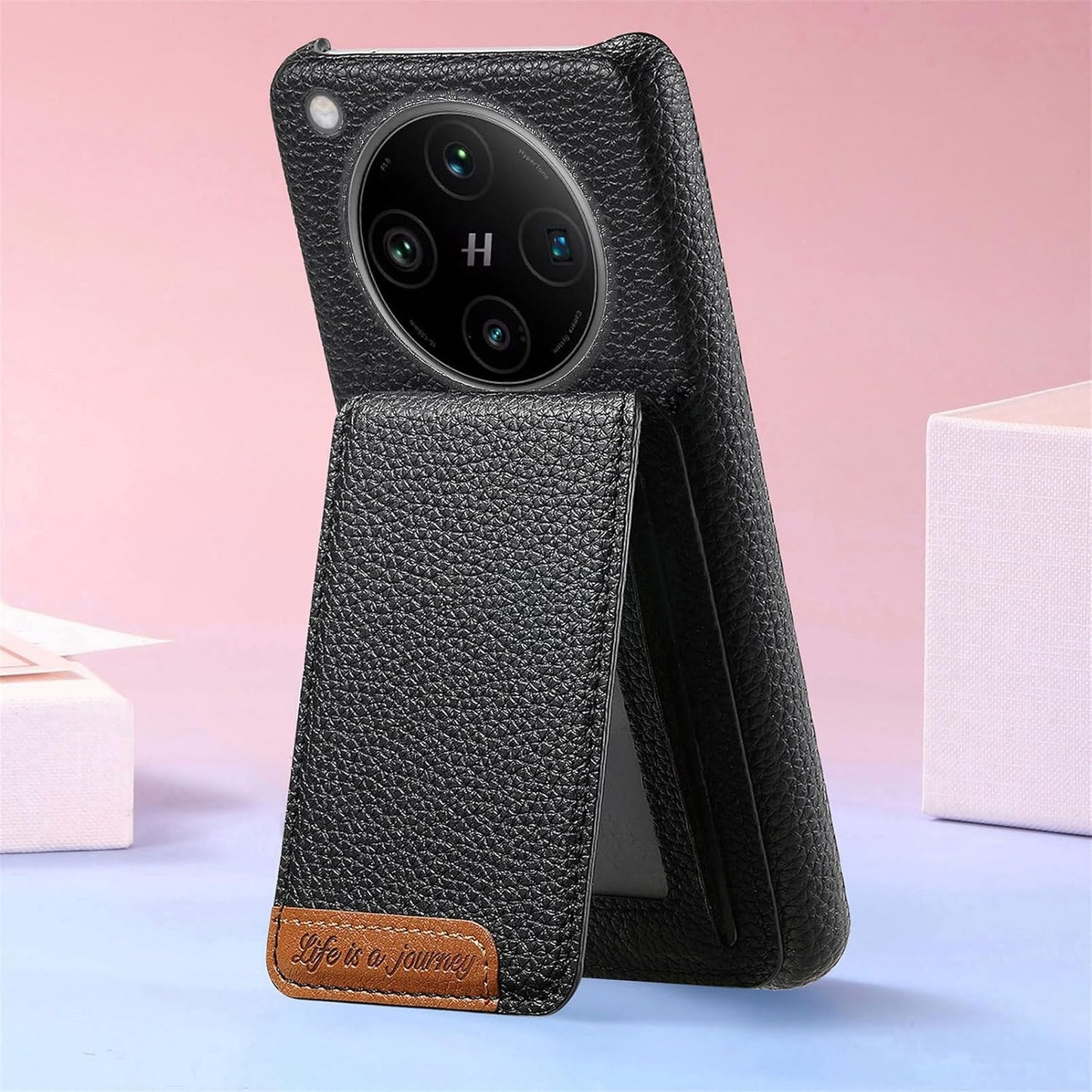 iTape 2 in 1 Wallet Phone Case for OPPO Find X8 Pro, Shockproof Ultra-thin Phone Case, RFID Anti-theft Wallet Brown