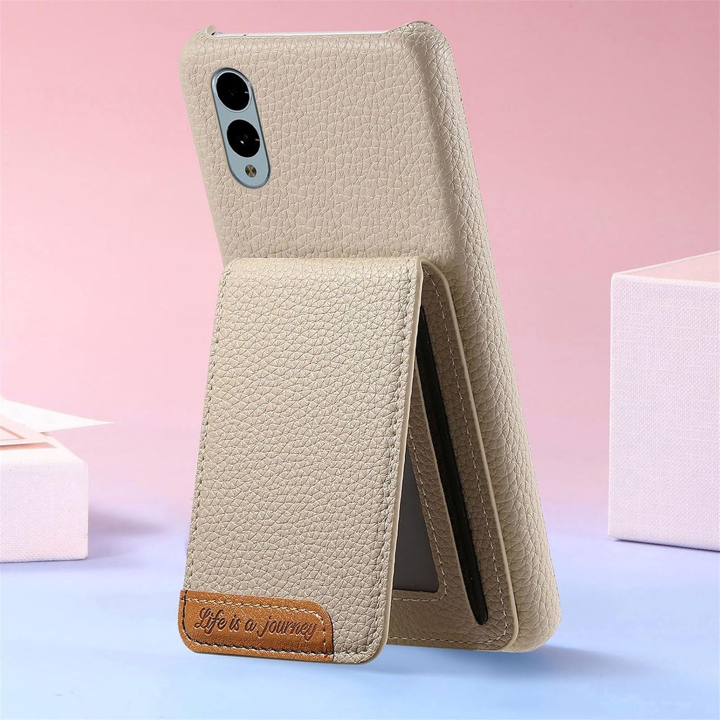 iTape 2 in 1 Wallet Phone Case for Fujitsu arrows We2, Shockproof Ultra-thin Phone Case, RFID Anti-theft Wallet Pink