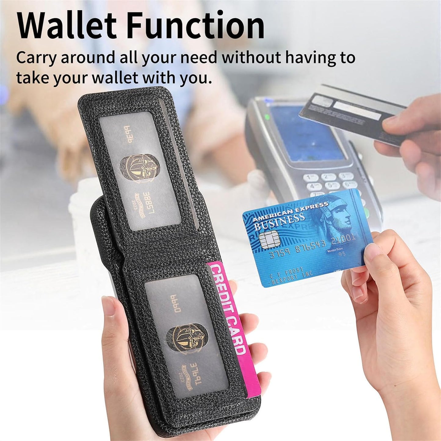 iTape 2 in 1 Wallet Phone Case for OPPO Find X8 Pro, Shockproof Ultra-thin Phone Case, RFID Anti-theft Wallet Brown