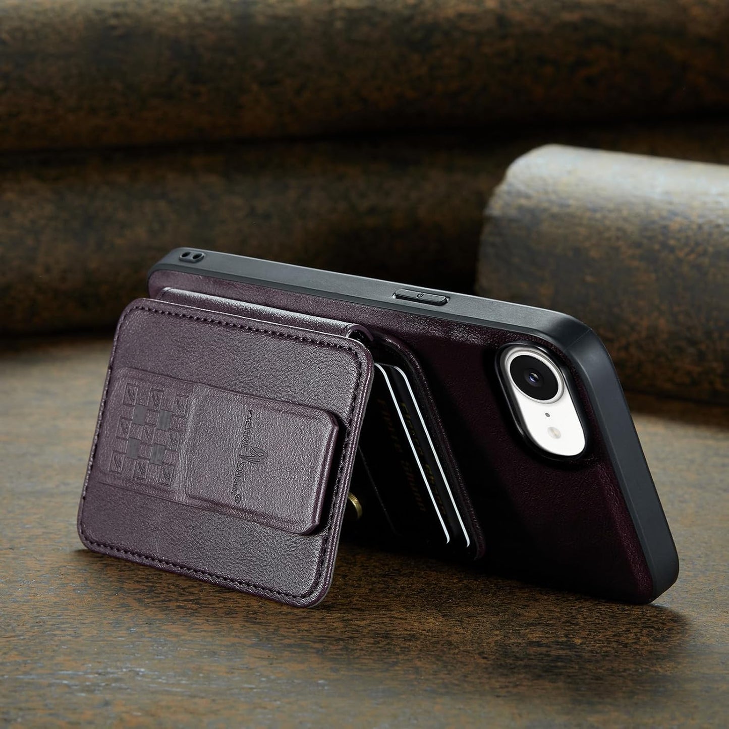 Magnetic Leather Phone Case for iPhone 16E, (RFID) Card Slot Wallet Flip Folding Stand, Wireless Charging Phone Case for iPhone 16E(RFID) Green