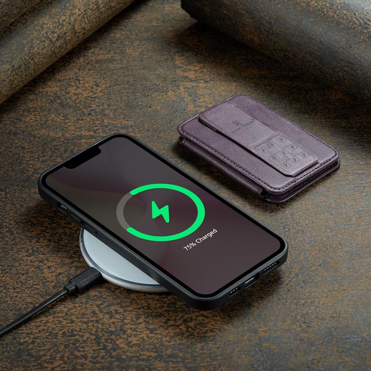 Magnetic Leather Phone Case for iPhone 16E, (RFID) Card Slot Wallet Flip Folding Stand, Wireless Charging Phone Case for iPhone 16E(RFID) Green