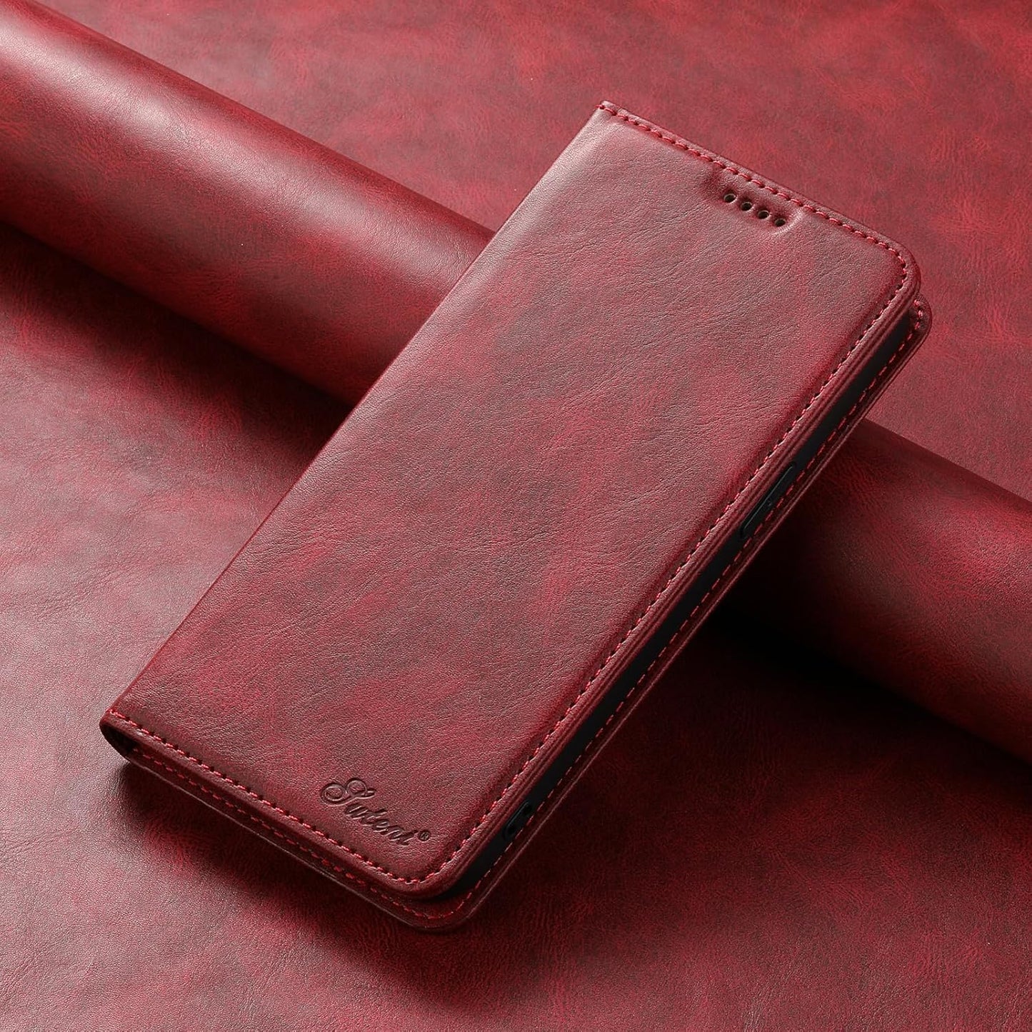 Wallet case for iPhone 13 Pro max, magnetic closure leather case, leather flip folio case holds up shockproof phone case Blue