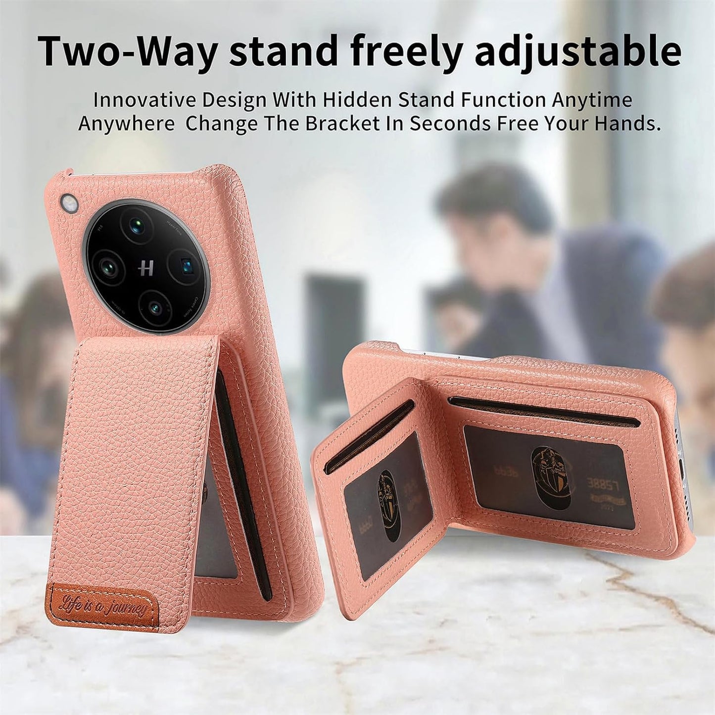 iTape 2 in 1 Wallet Phone Case for OPPO Find X8 Pro, Shockproof Ultra-thin Phone Case, RFID Anti-theft Wallet Brown