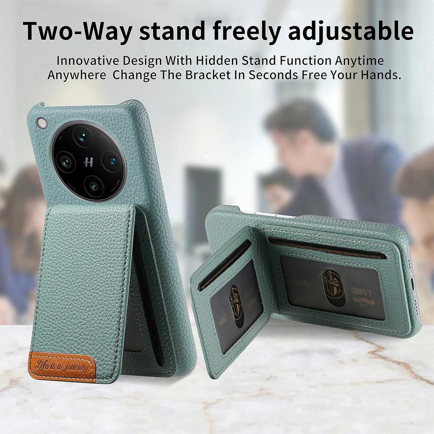iTape 2 in 1 Wallet Phone Case for OPPO Find X8 Pro, Shockproof Ultra-thin Phone Case, RFID Anti-theft Wallet Brown