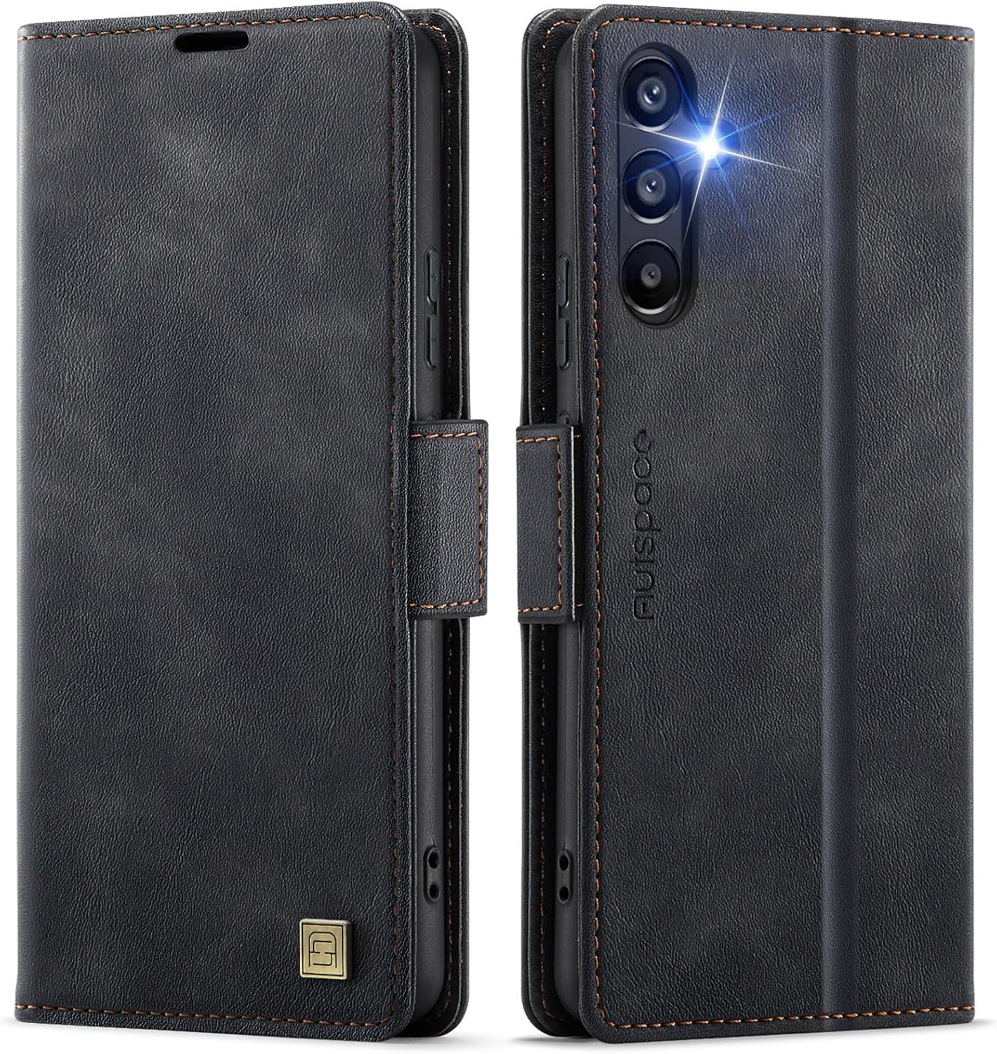 iTape Soft leather wallet case for Samsung Galaxy A54, RFID (anti-theft), wallet card slot flip cover stand for Samsung Galaxy A54 Support wireless charging Rose Gold
