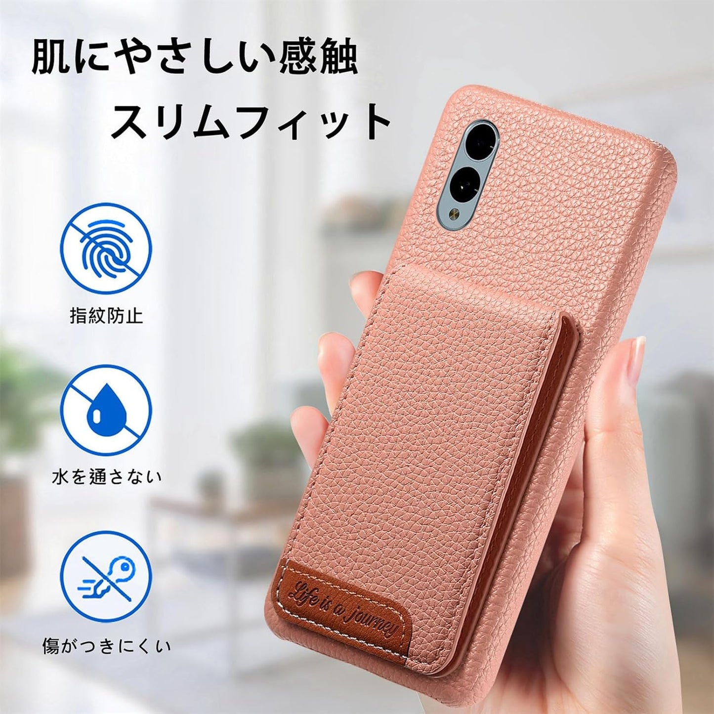 iTape 2 in 1 Wallet Phone Case for Fujitsu arrows We2, Shockproof Ultra-thin Phone Case, RFID Anti-theft Wallet Pink