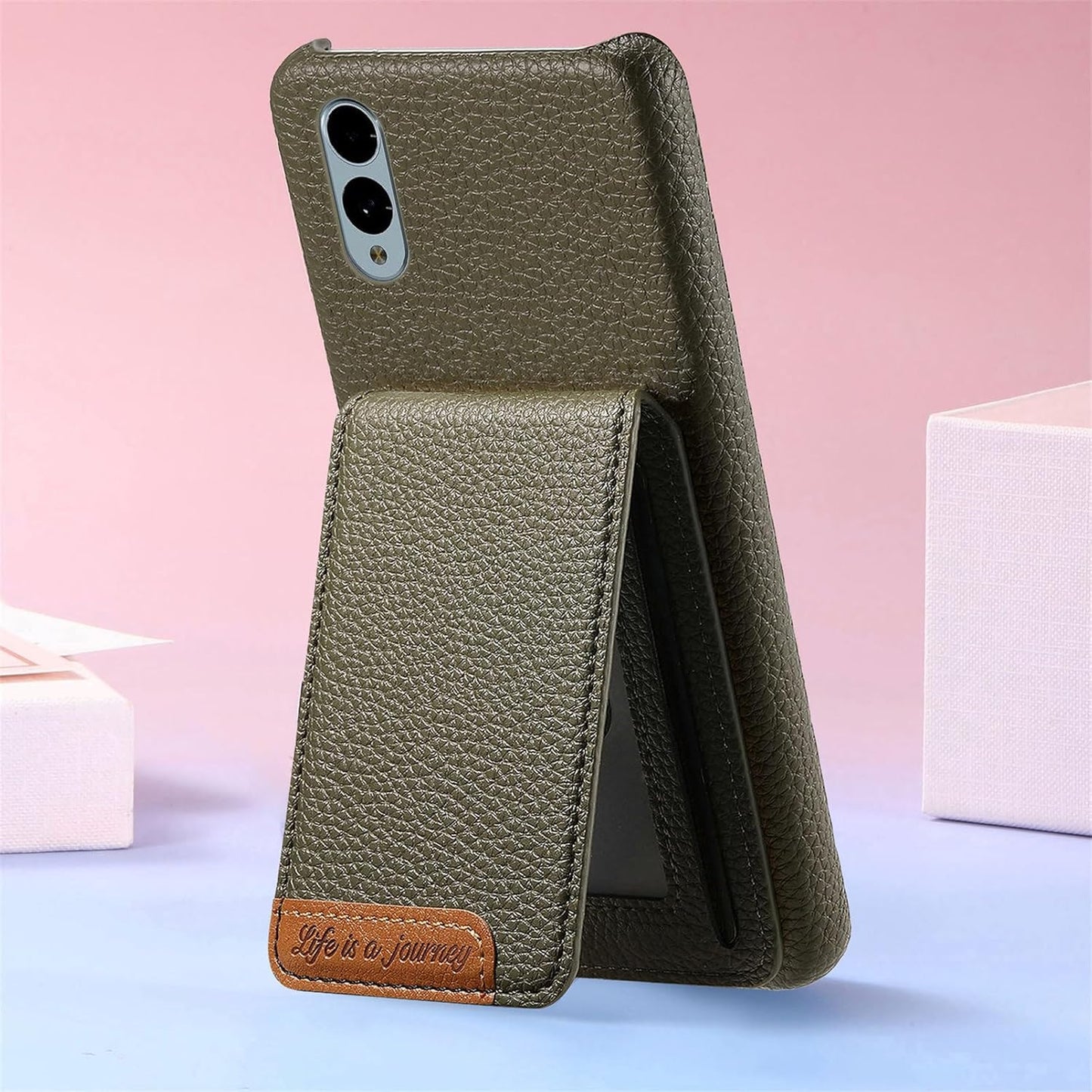 iTape 2 in 1 Wallet Phone Case for Fujitsu arrows We2, Shockproof Ultra-thin Phone Case, RFID Anti-theft Wallet Pink