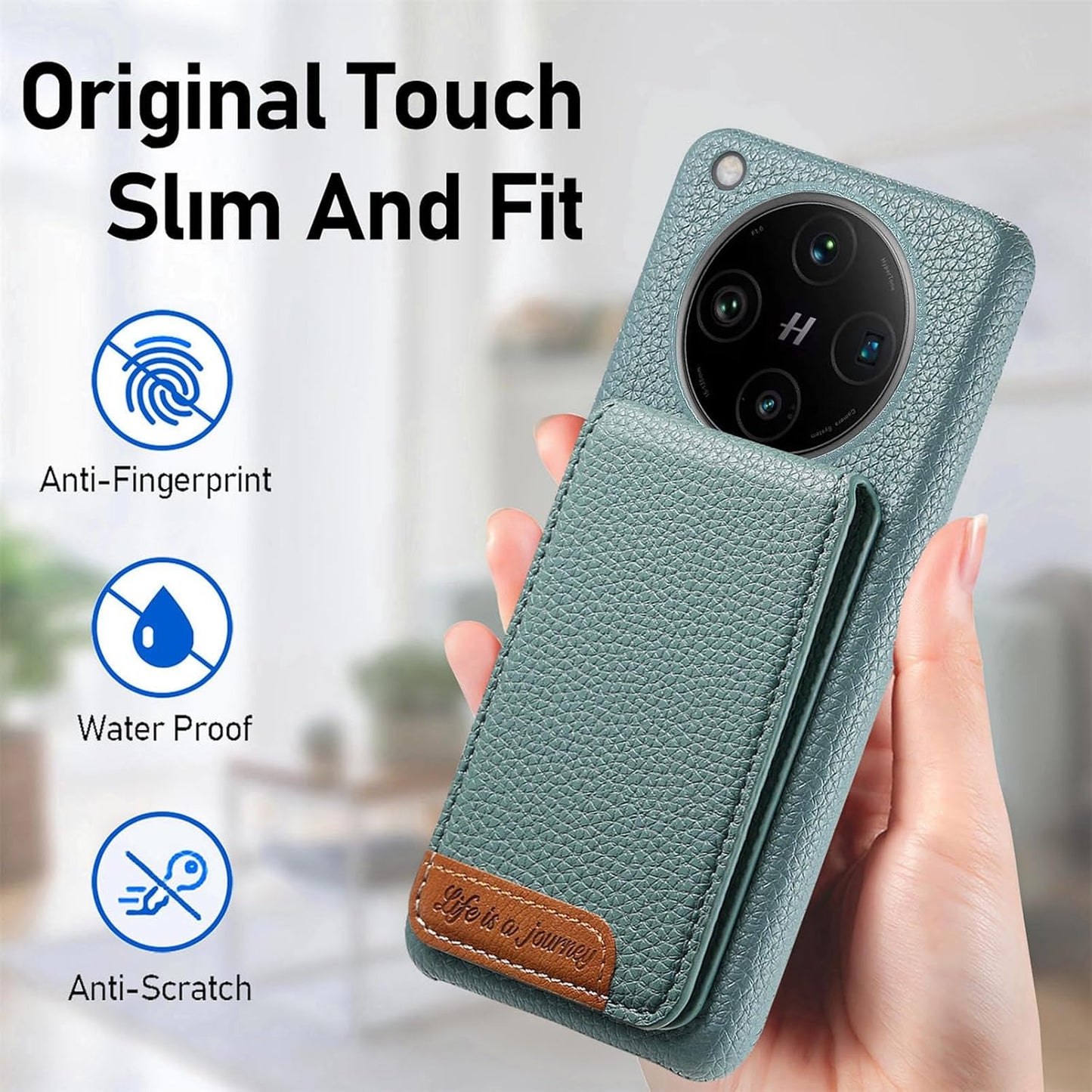 iTape 2 in 1 Wallet Phone Case for OPPO Find X8 Pro, Shockproof Ultra-thin Phone Case, RFID Anti-theft Wallet Brown