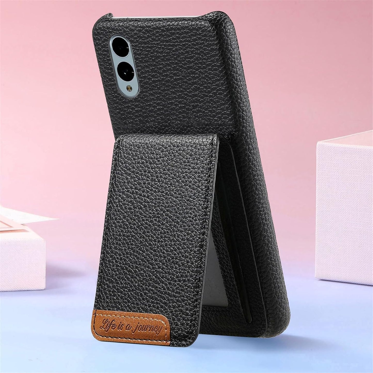 iTape 2 in 1 Wallet Phone Case for Fujitsu arrows We2, Shockproof Ultra-thin Phone Case, RFID Anti-theft Wallet Pink
