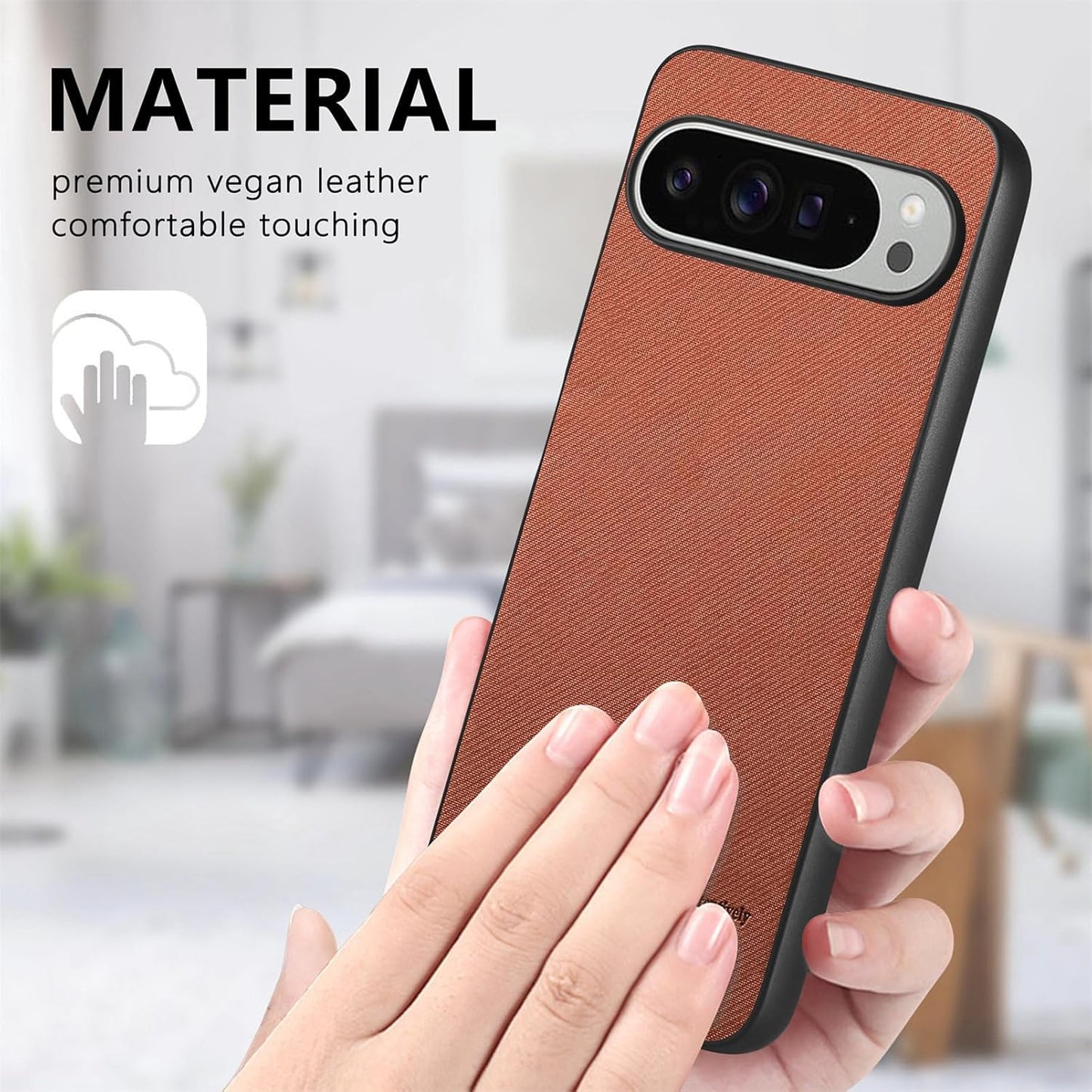 iTape Twill Phone Case for Google Pixel 9 Pro XL, Shockproof Ultra-thin Phone Case, Supports Wireless Charging Green