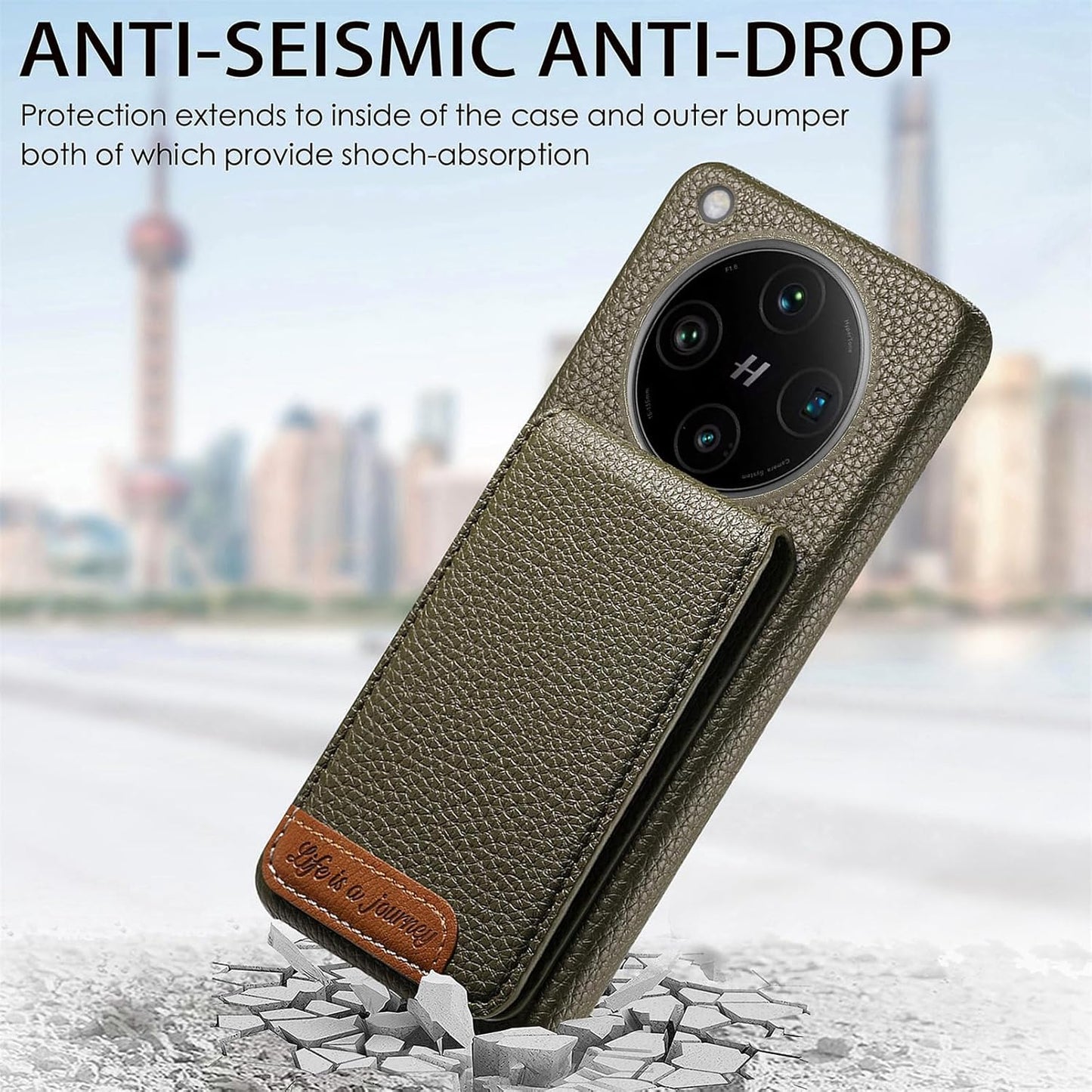 iTape 2 in 1 Wallet Phone Case for OPPO Find X8 Pro, Shockproof Ultra-thin Phone Case, RFID Anti-theft Wallet Brown