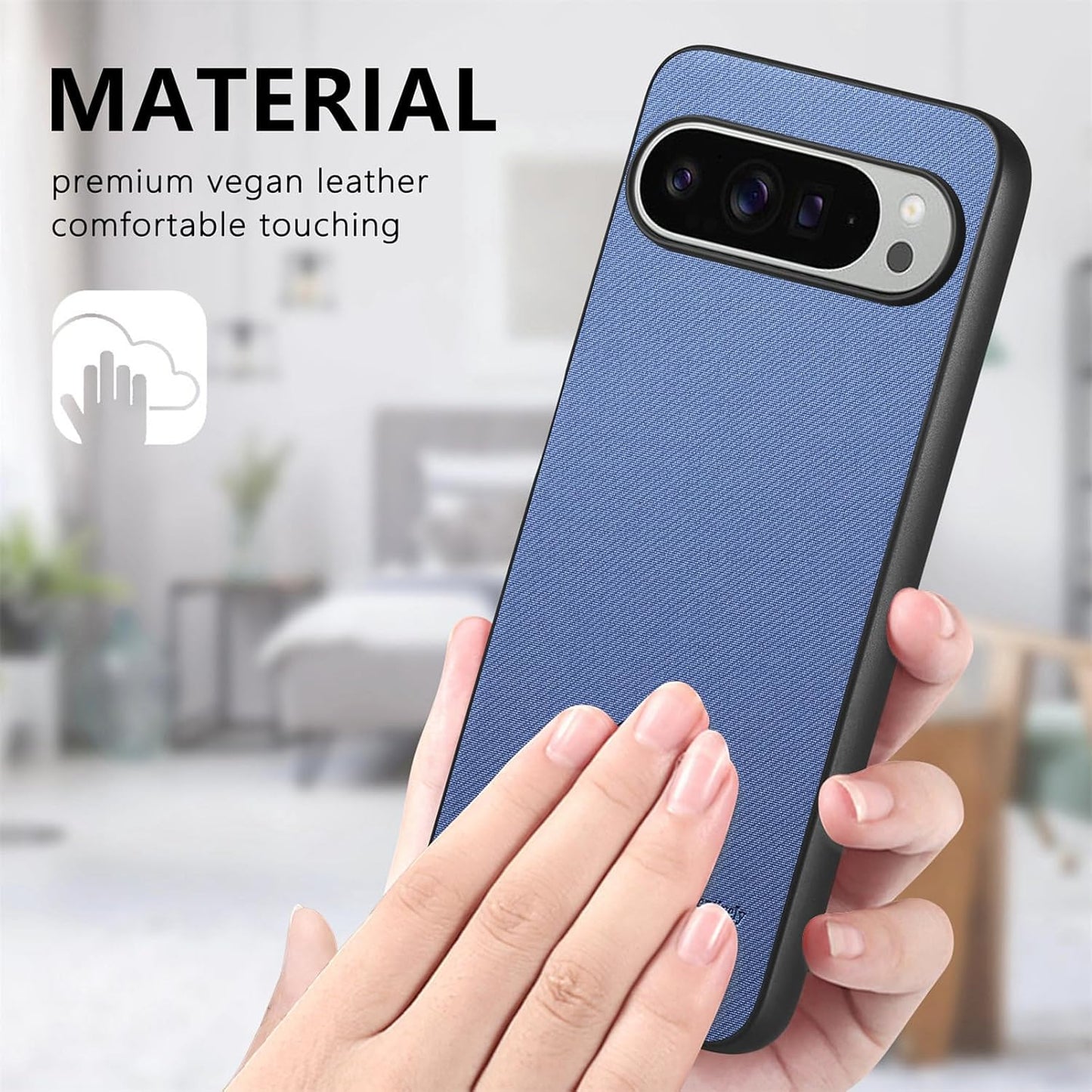 iTape Twill Phone Case for Google Pixel 9 Pro XL, Shockproof Ultra-thin Phone Case, Supports Wireless Charging Green